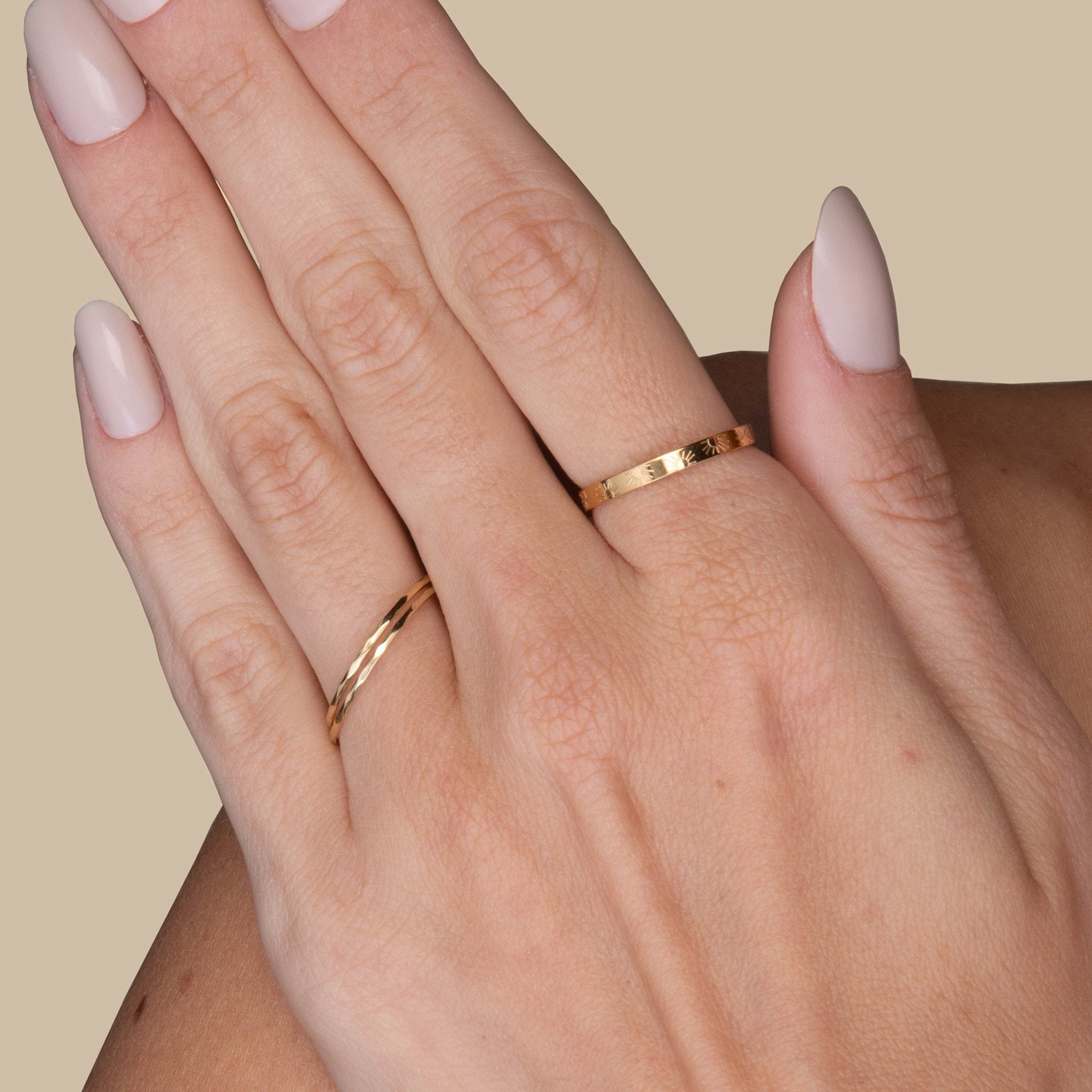 Celestial Sunny Stacker Ring - Camile & Stone