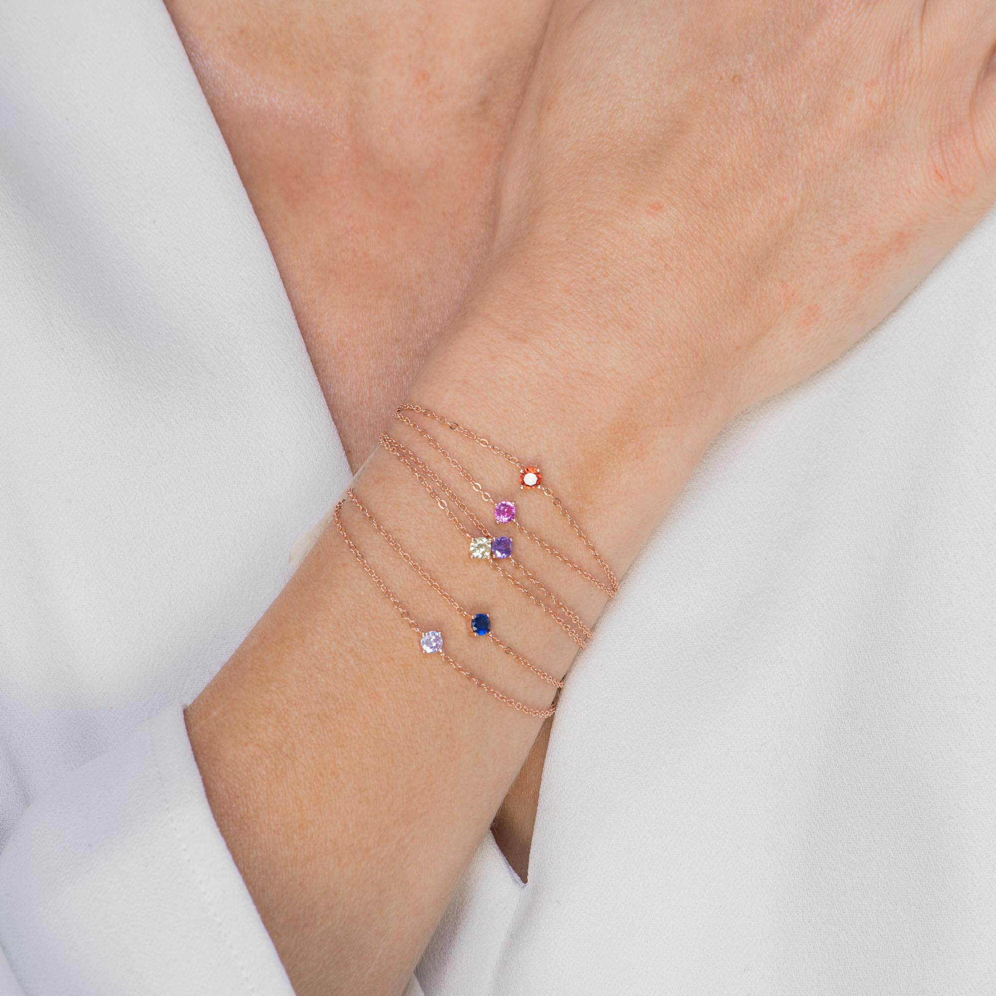 Classic Birthstone Bracelet February - Camile & Stone