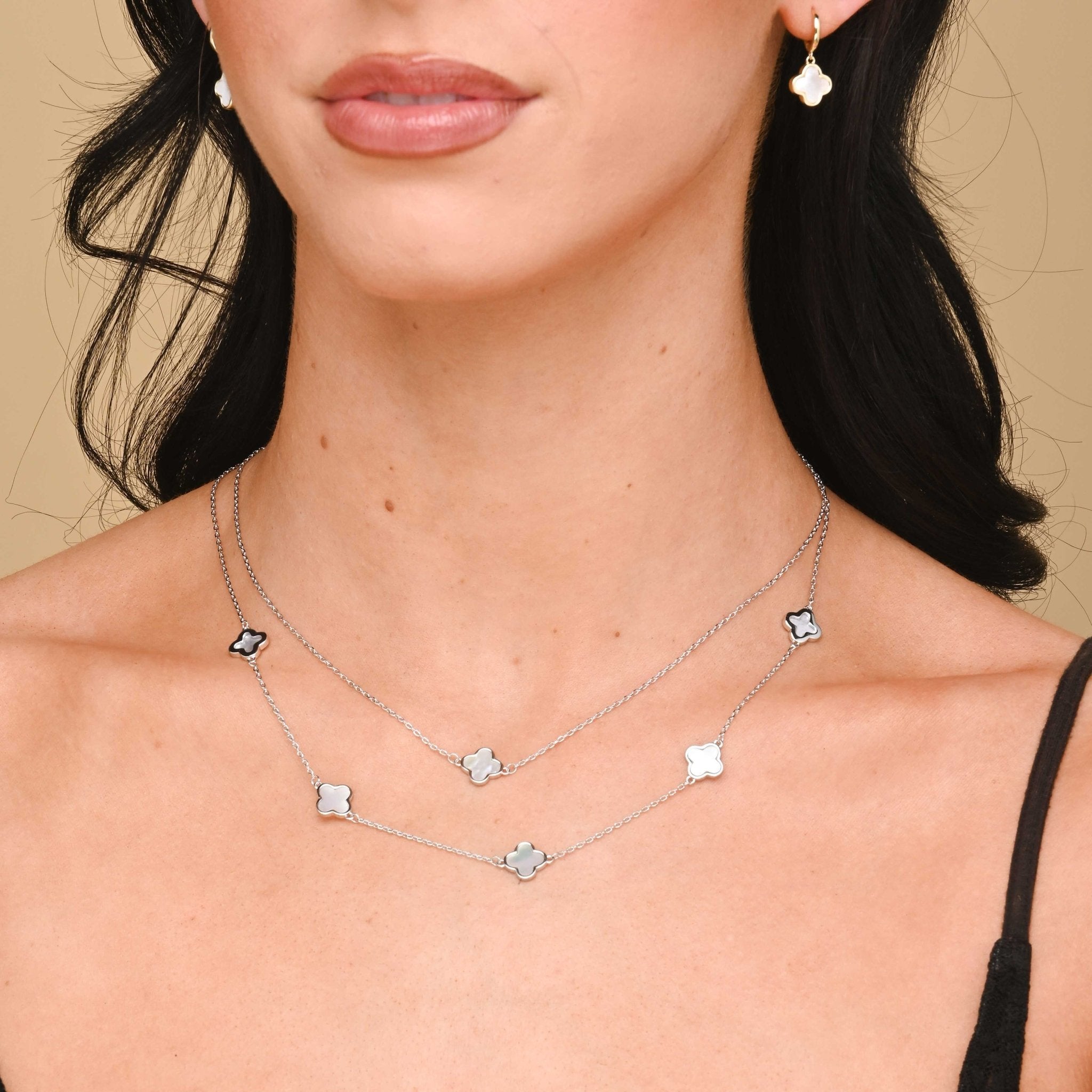 Clover Single MOP Necklace - Camile & Stone
