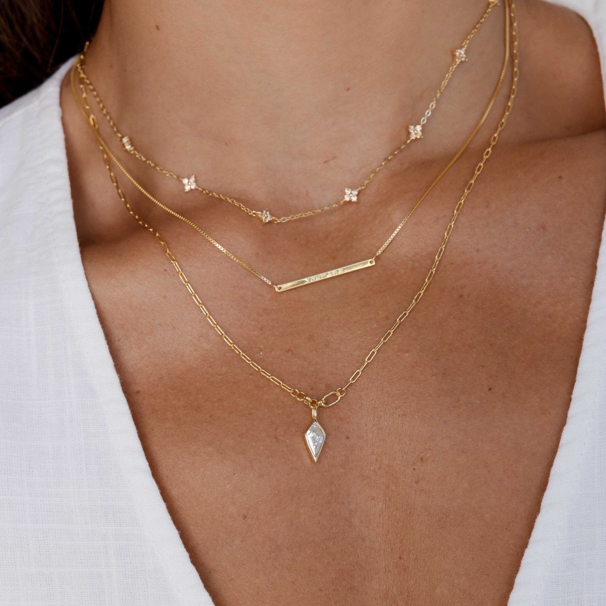 Clover Station Sapphire Necklace - Camile & Stone