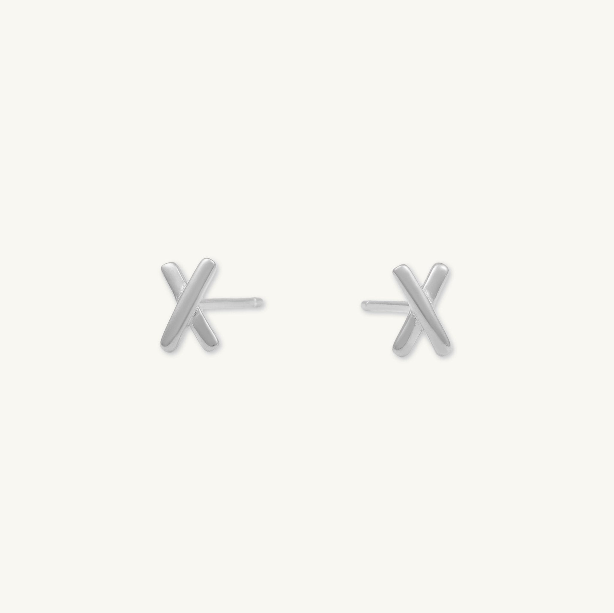 Cross Stud Earrings - Camile & Stone