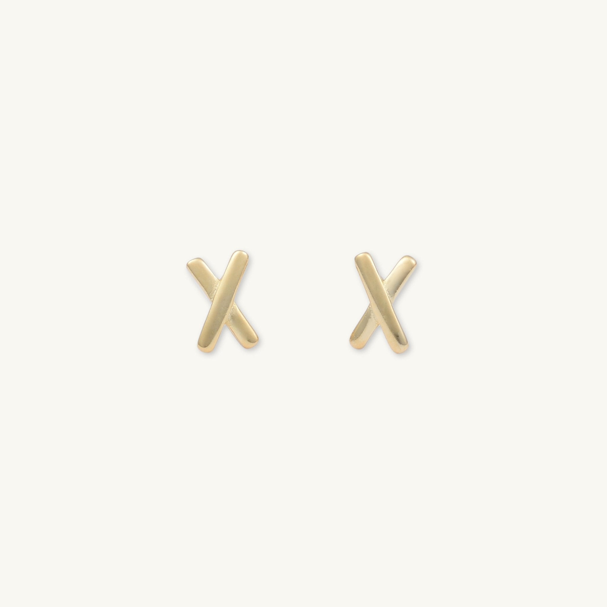 Cross Stud Earrings - Camile & Stone