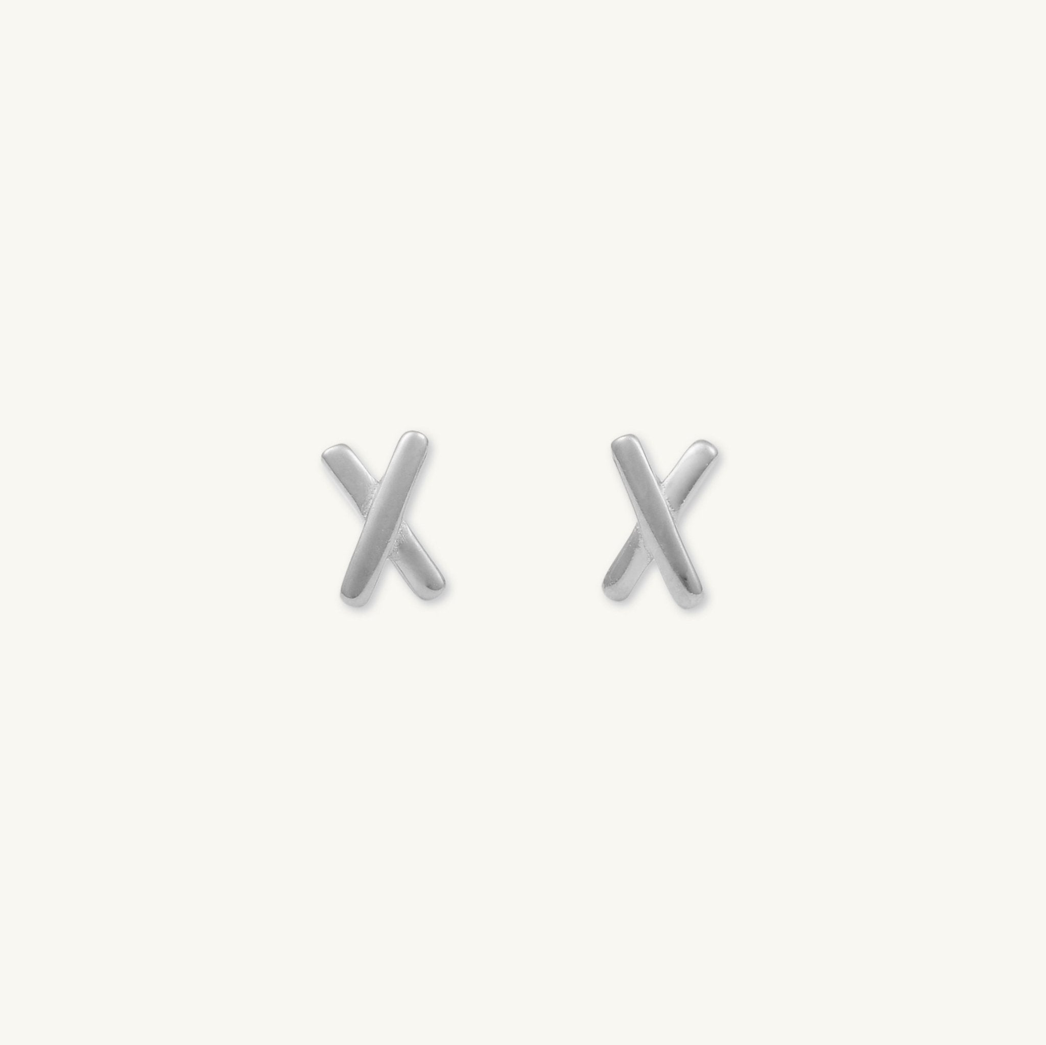 Cross Stud Earrings - Camile & Stone