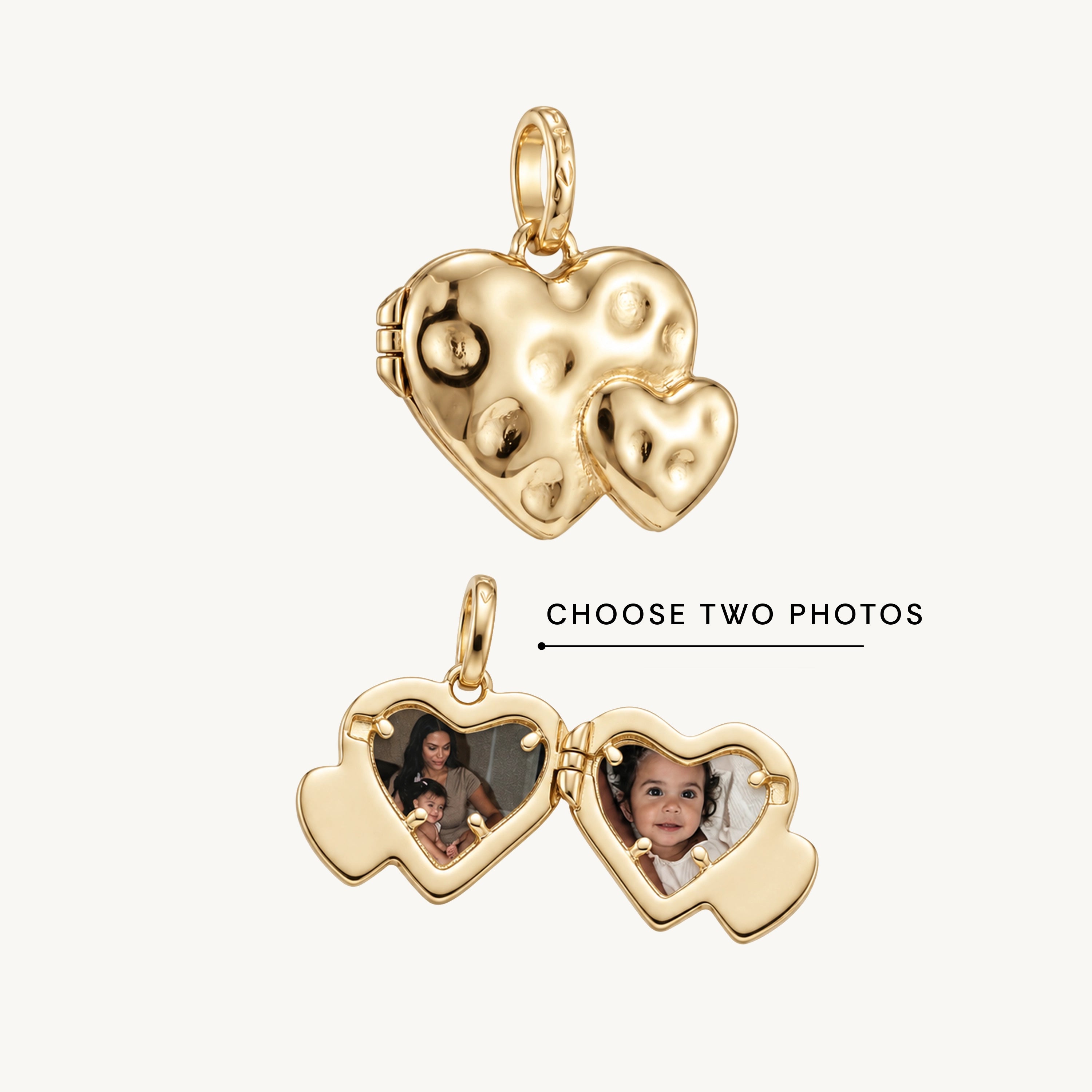 Heart To Heart Molten Photo Locket Pendant