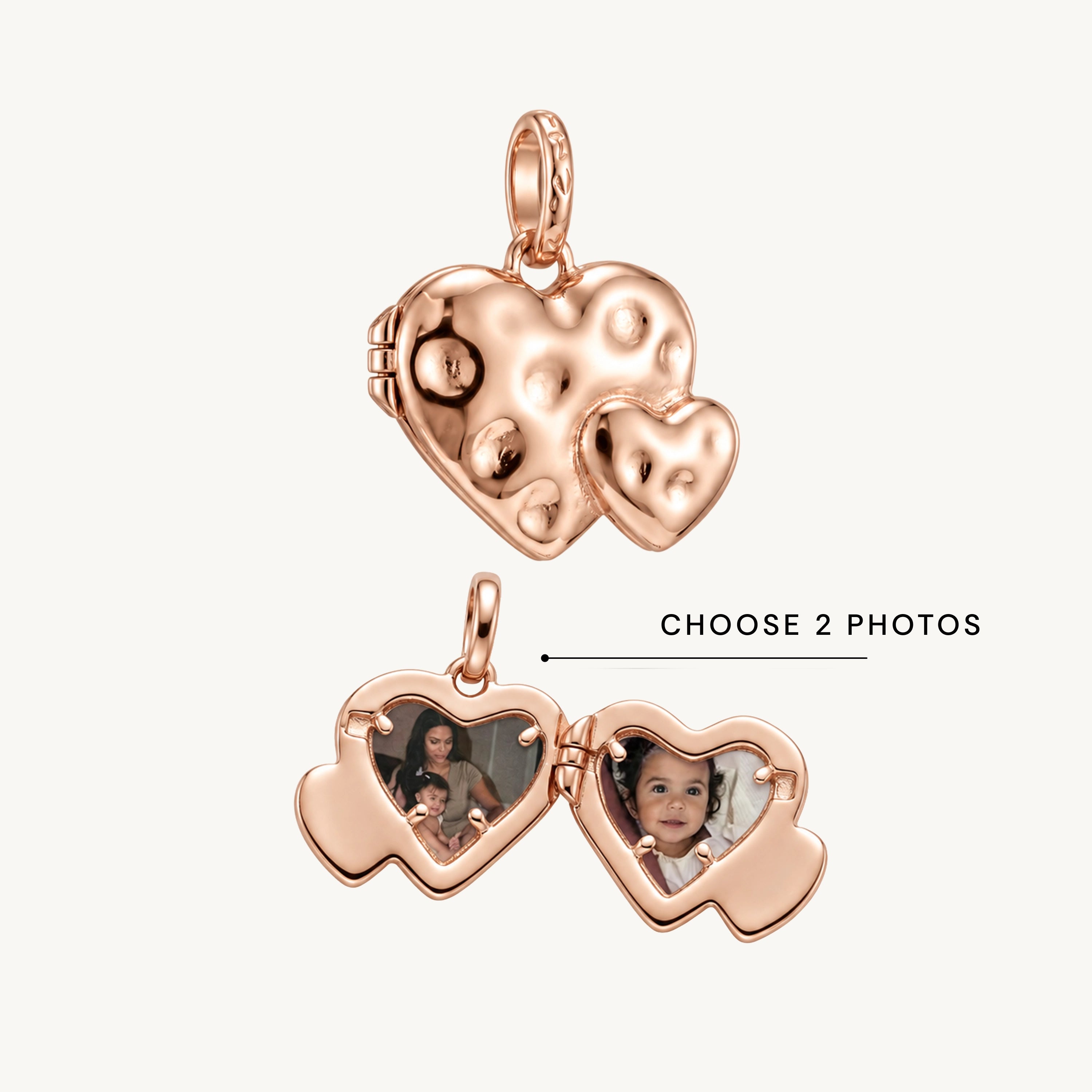 Heart To Heart Molten Photo Locket Pendant