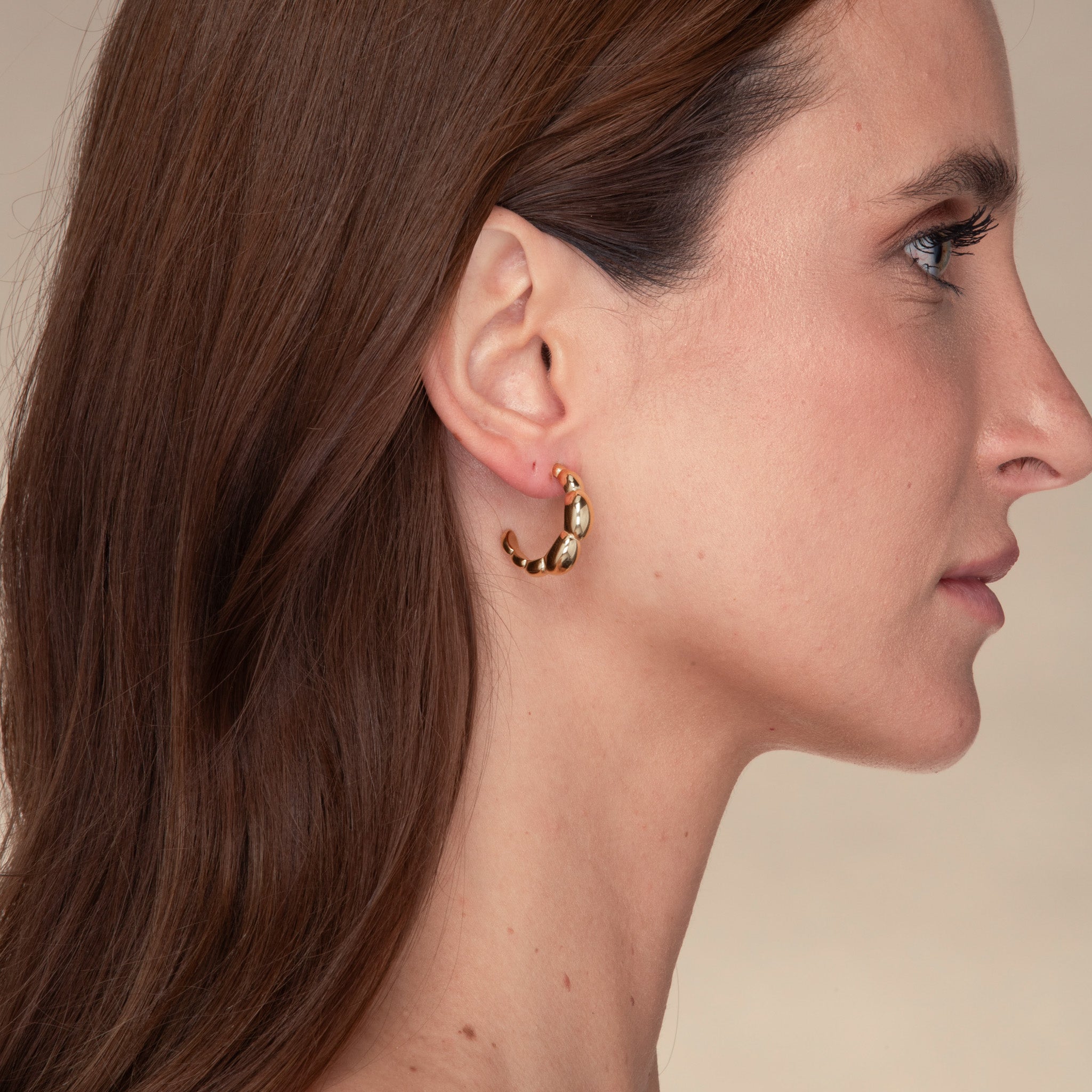 Giselle Dome Hoop Earrings