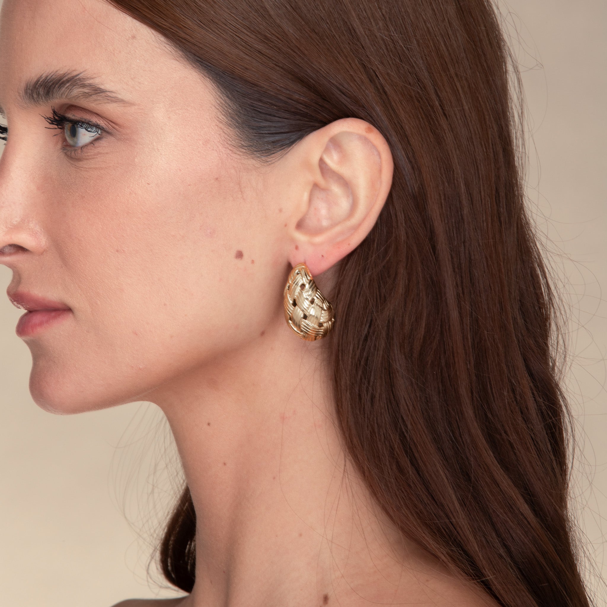 Juliette Weave Dome Earrings