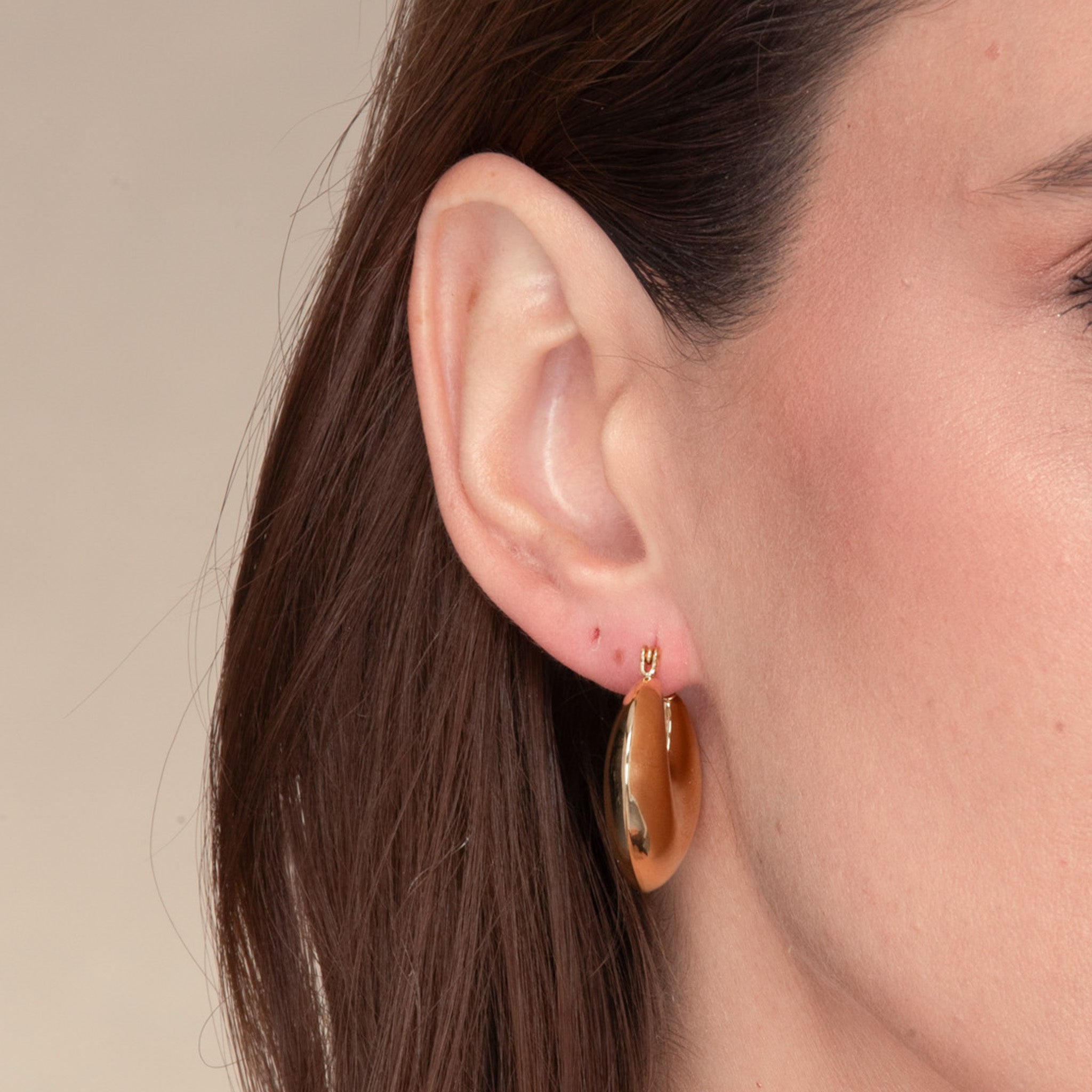 Marina Dome Hoop Earrings