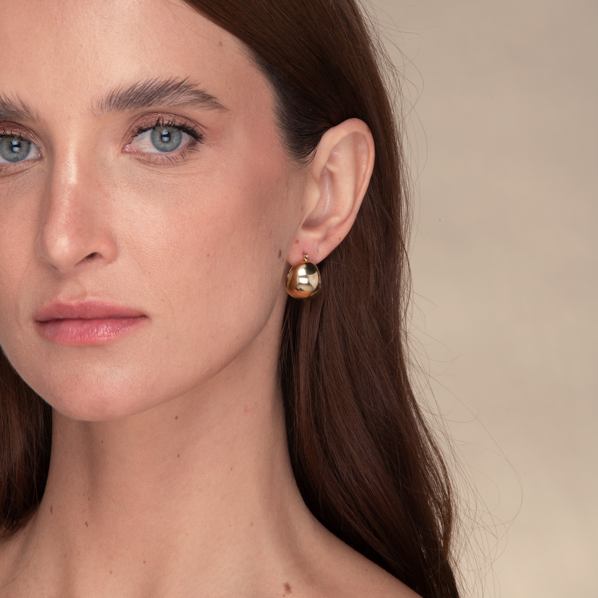 Freya Dome Statement Earrings