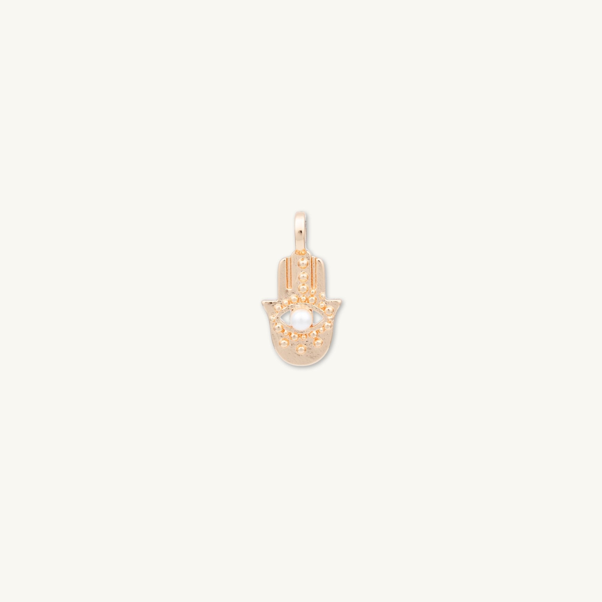 Hamsa Hand Evil Eye Pendant - Main Image
