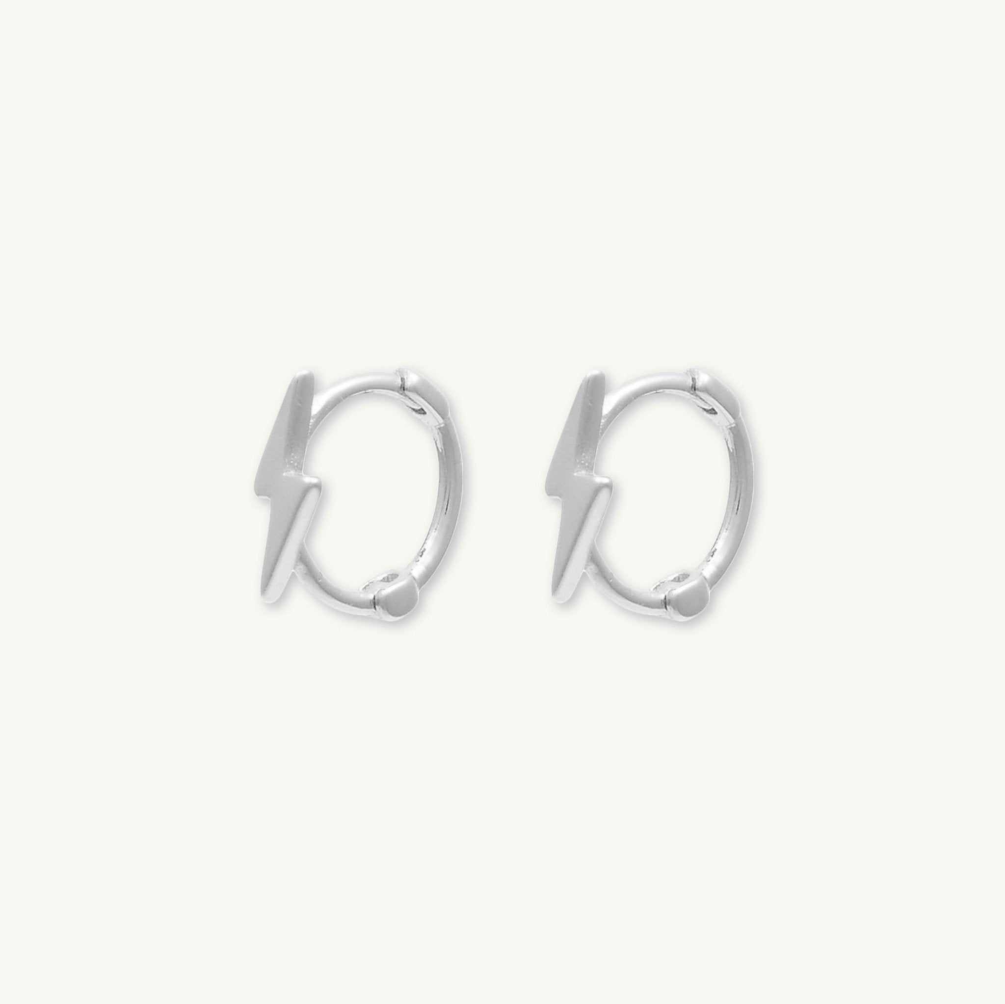 Lightning Bolt Huggie Hoops - Camile & Stone