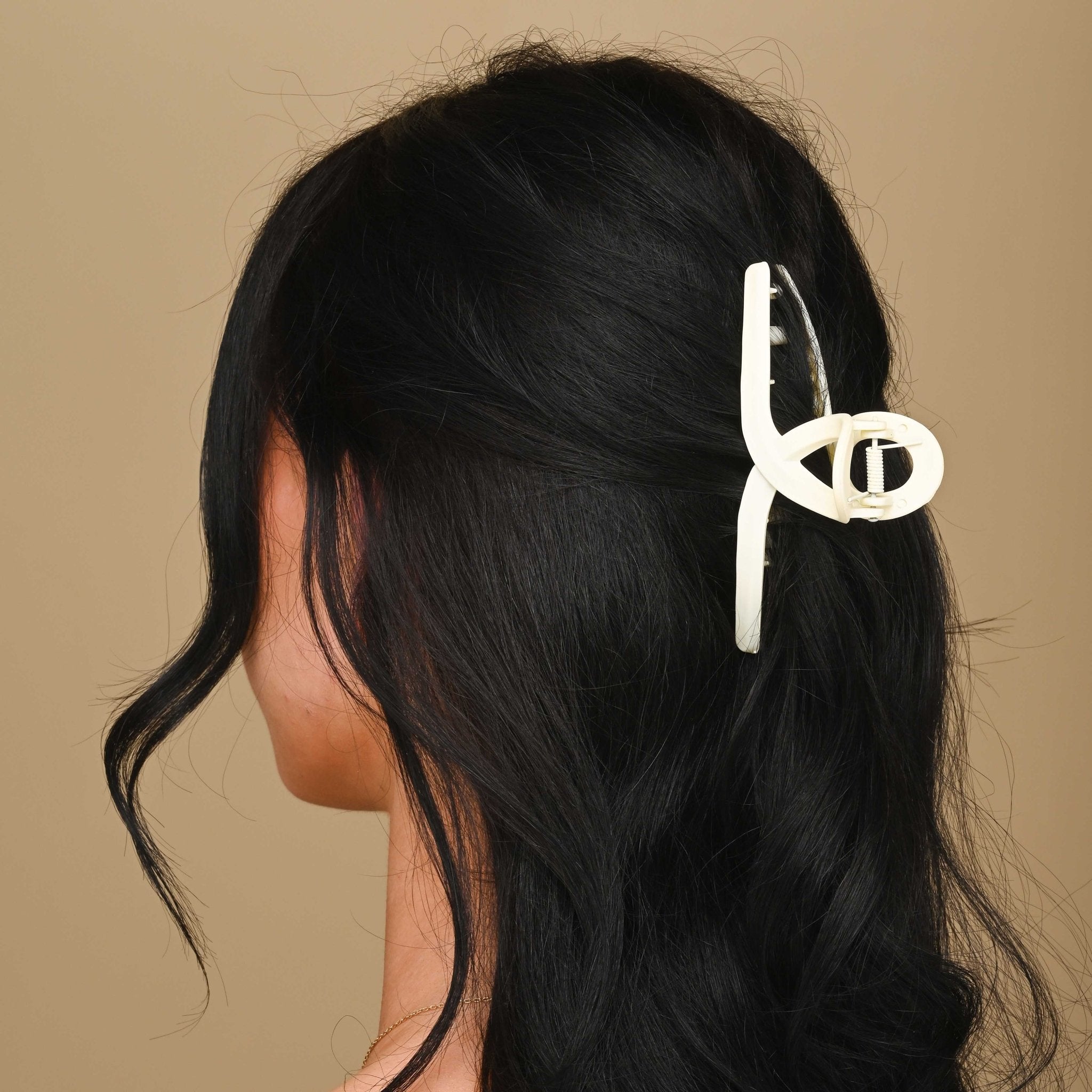 Pince à Cheveux Strass Bleu Saphir Et Or - 5 Cm - NY Fashion Accessories