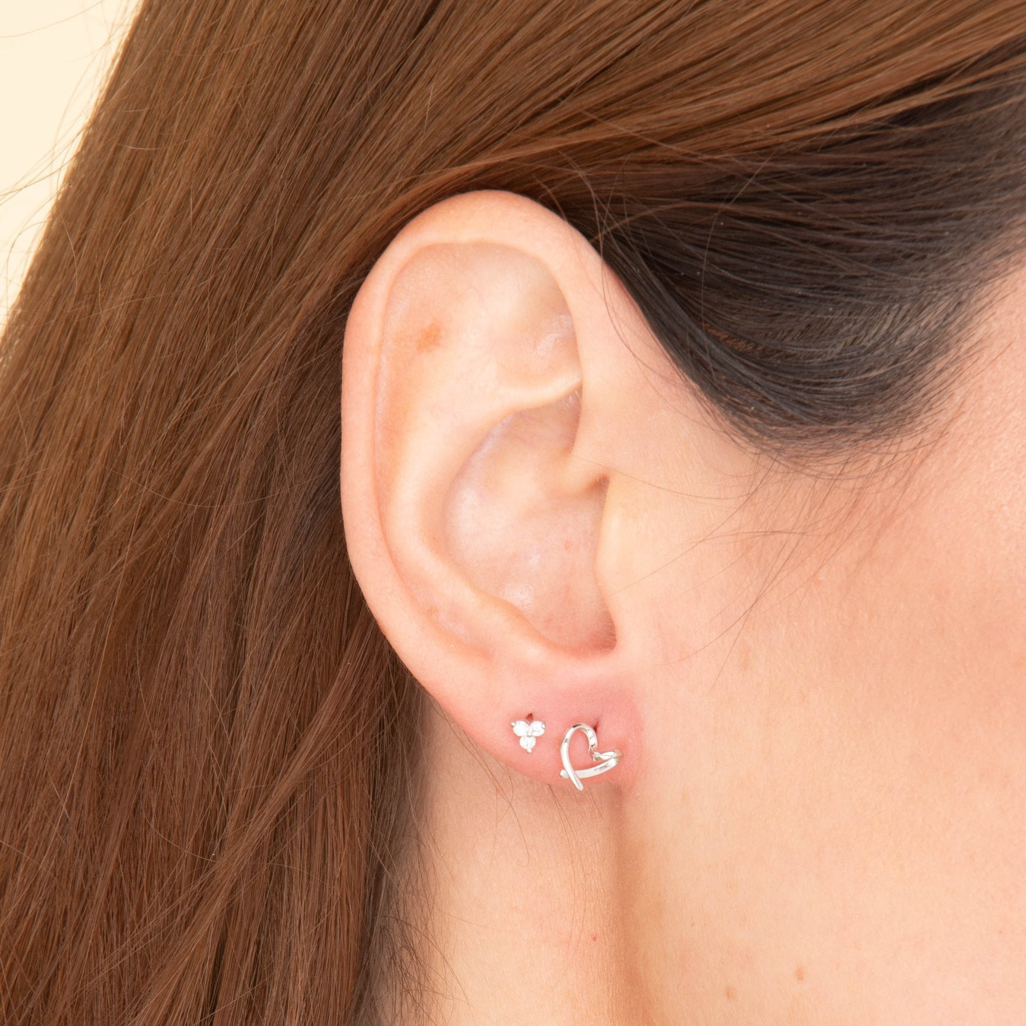 Lotus Barbell Stud Cartilage Earrings - Camile & Stone