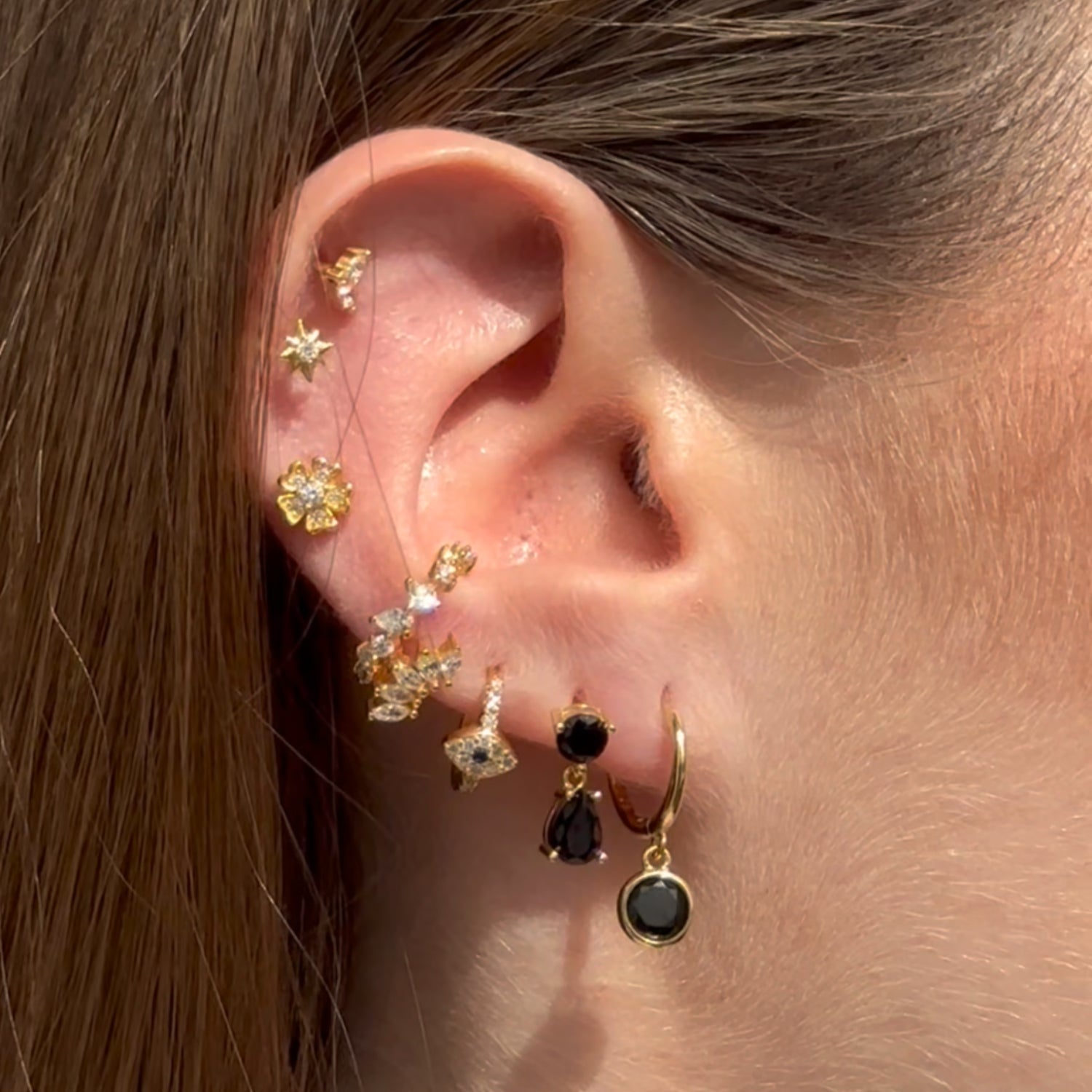 Multi Sapphire Ear Cuff - Camile & Stone