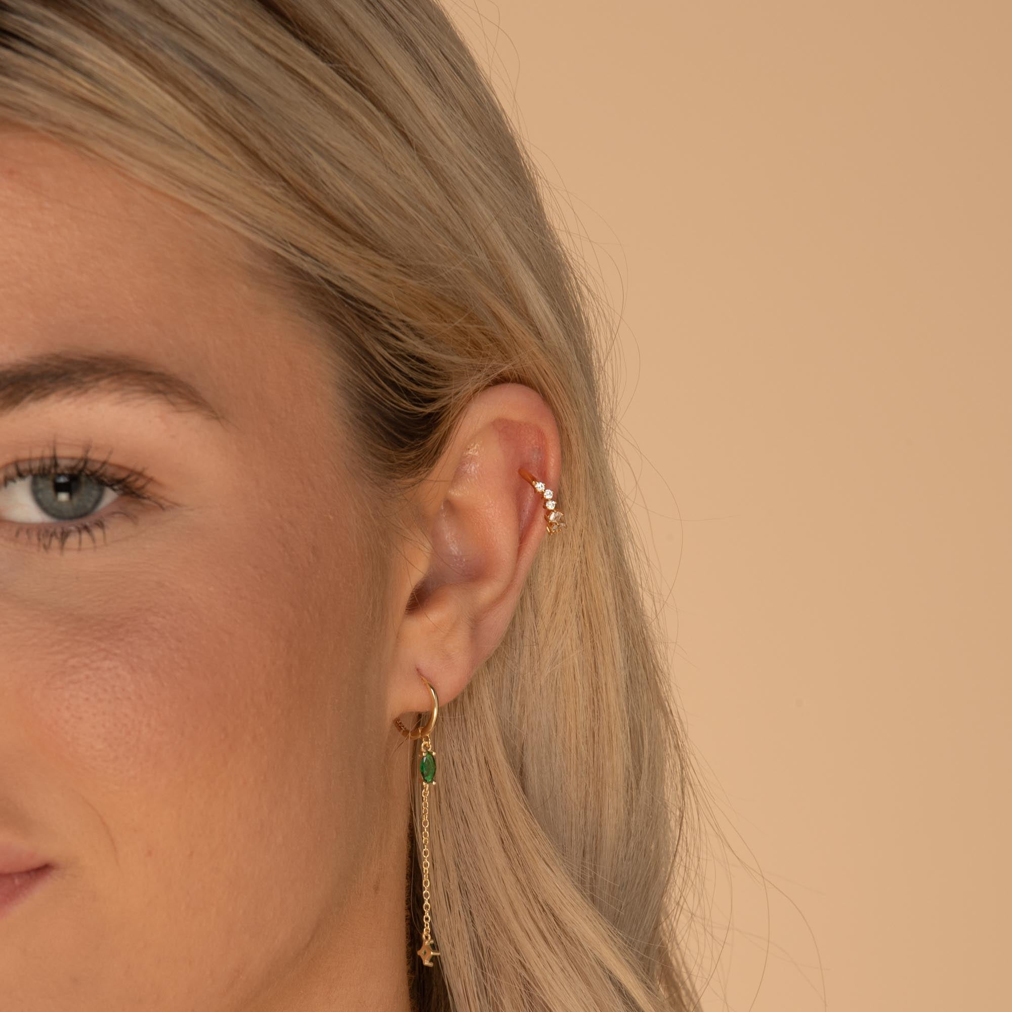 Multi Sapphire Ear Cuff - Camile & Stone