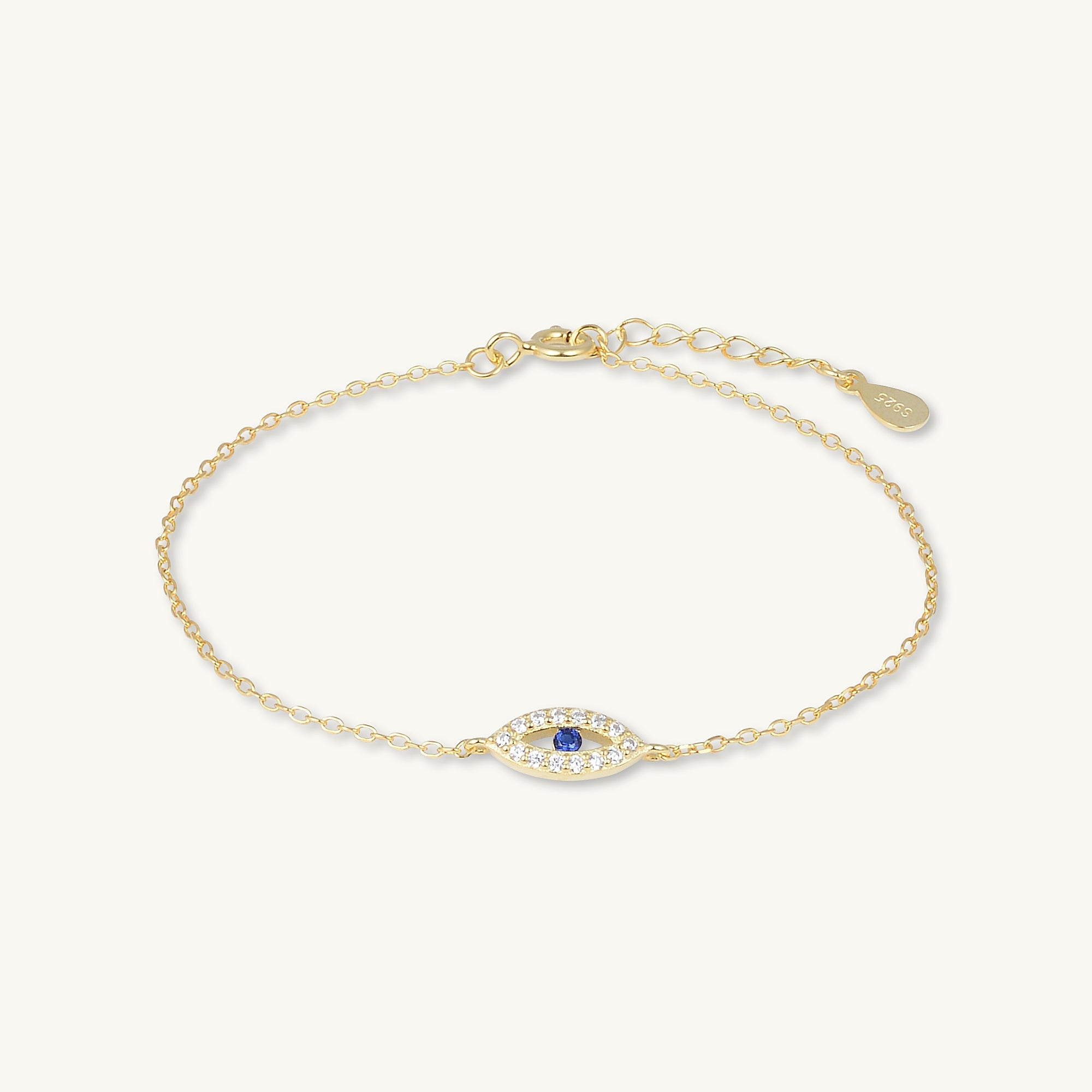 Open Evil Eve Chain Bracelet - Camile & Stone