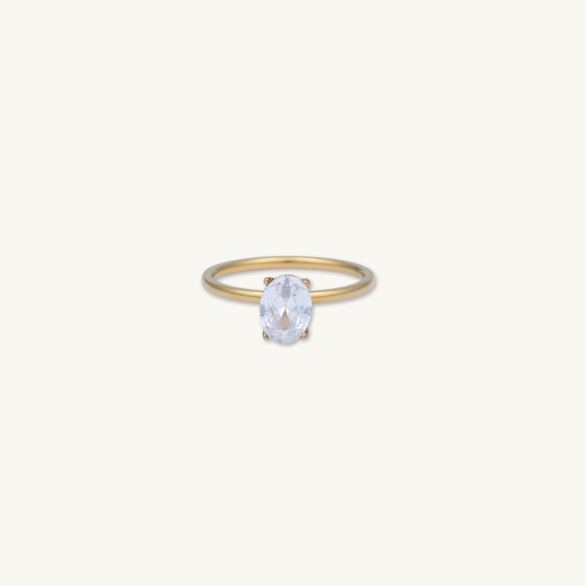 Oval Sapphire Band Ring - Camile & Stone