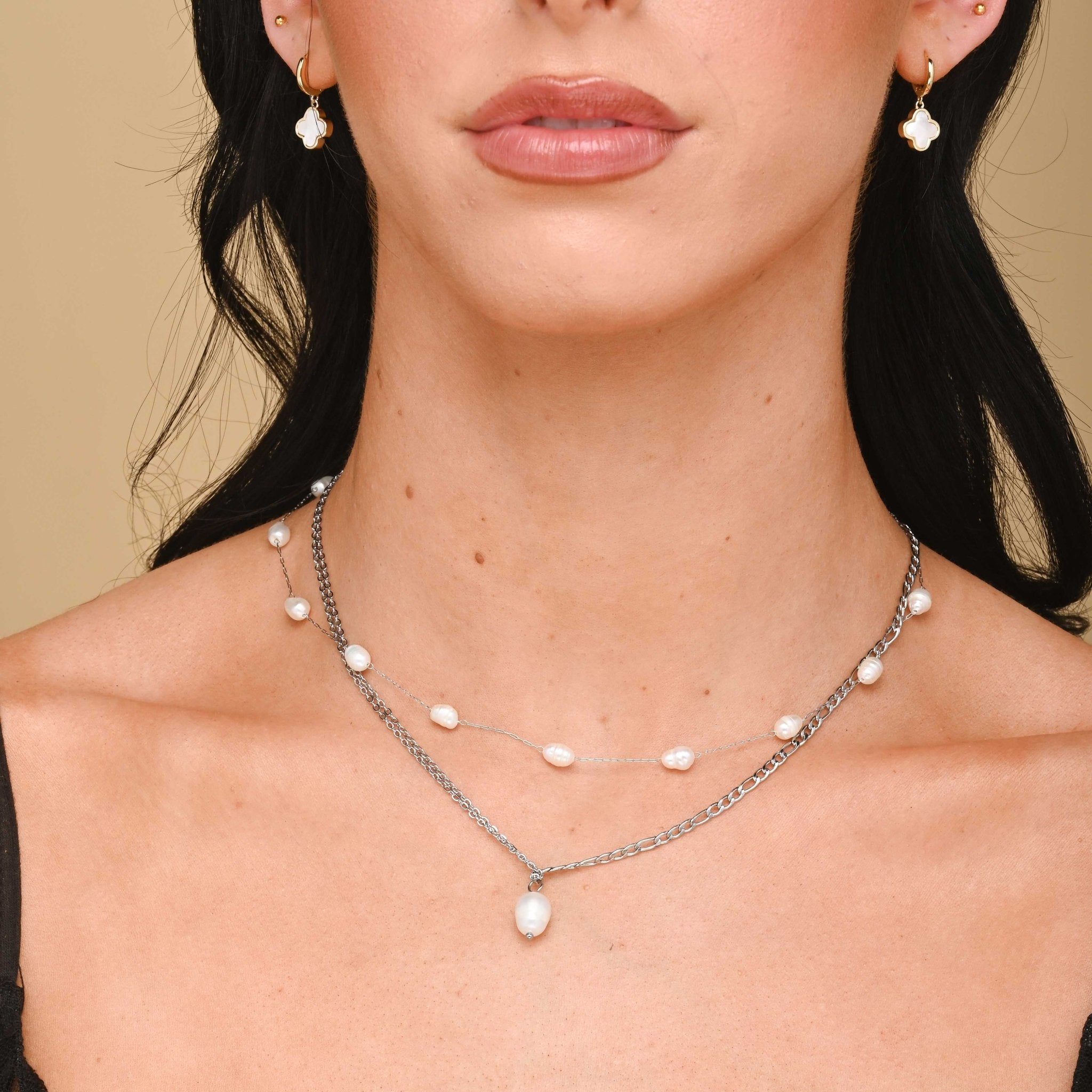Pearl Figaro Chain Necklace - Camile & Stone