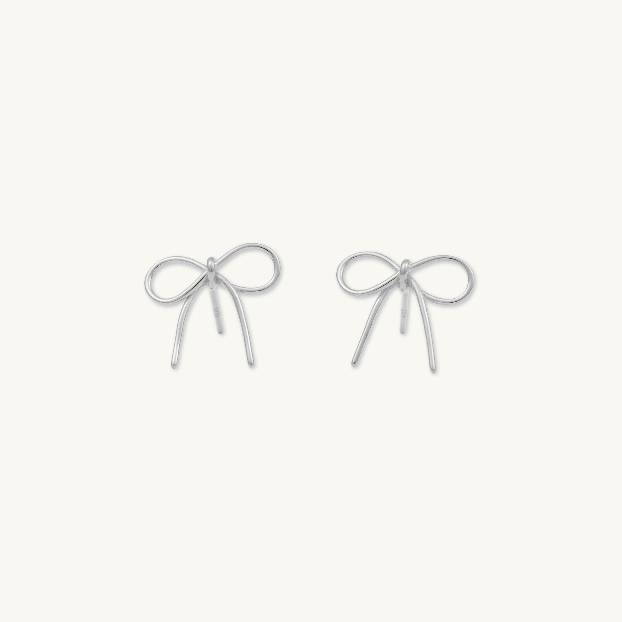 Ribbon Bow Stud Earrings - Camile & Stone