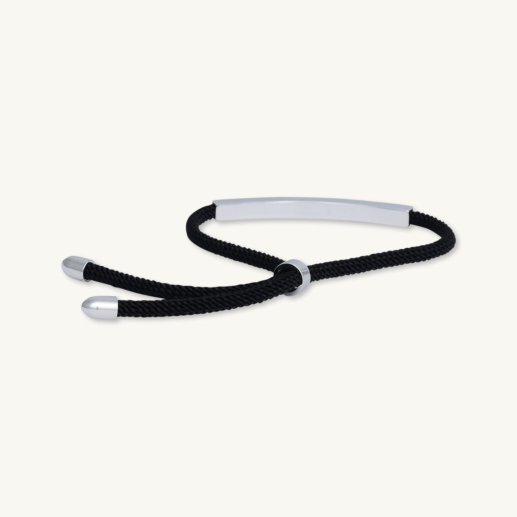 Silver Bar Stainless Steel Adjustable Bracelet - Camile & Stone