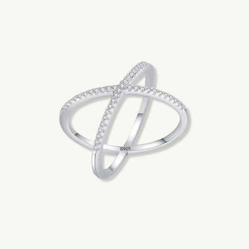 The Criss Cross Sapphire Engagement Ring - Main Image