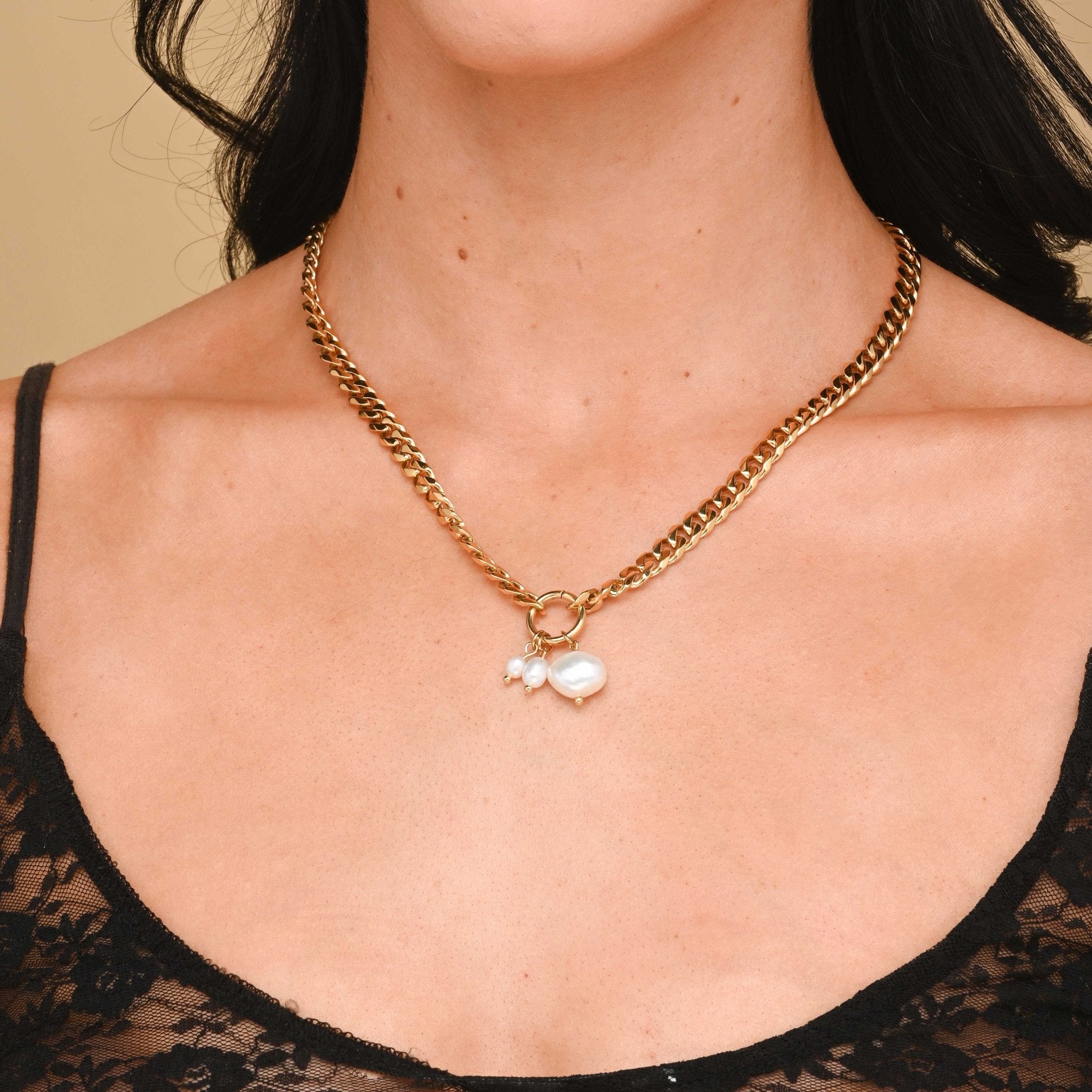 Box Chain Necklace | 18k Gold Vermeil | Camile And Stone Jewelry