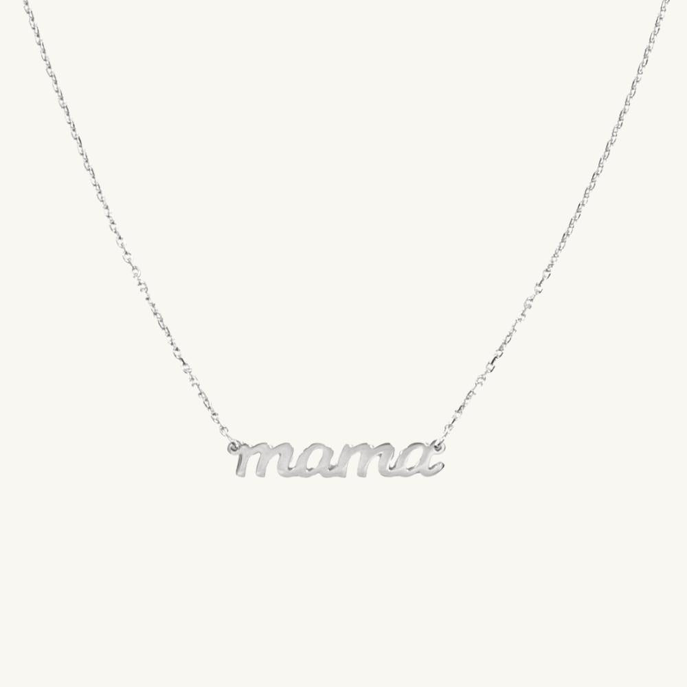 Mama Nameplate Chain Necklace