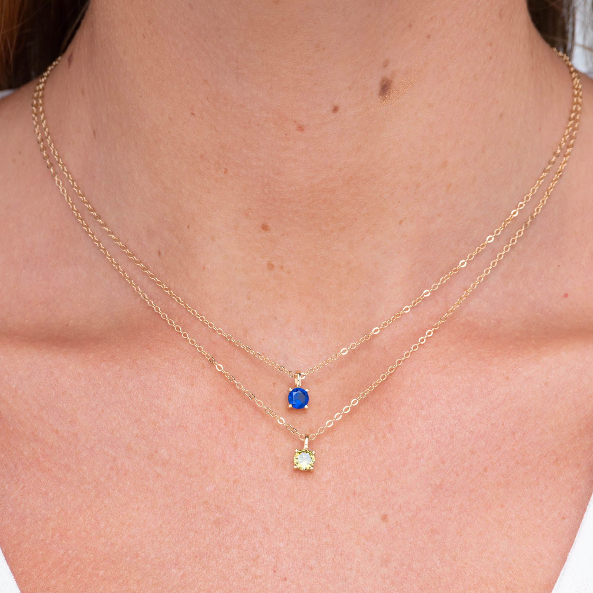 Classic Birthstone Necklace September
