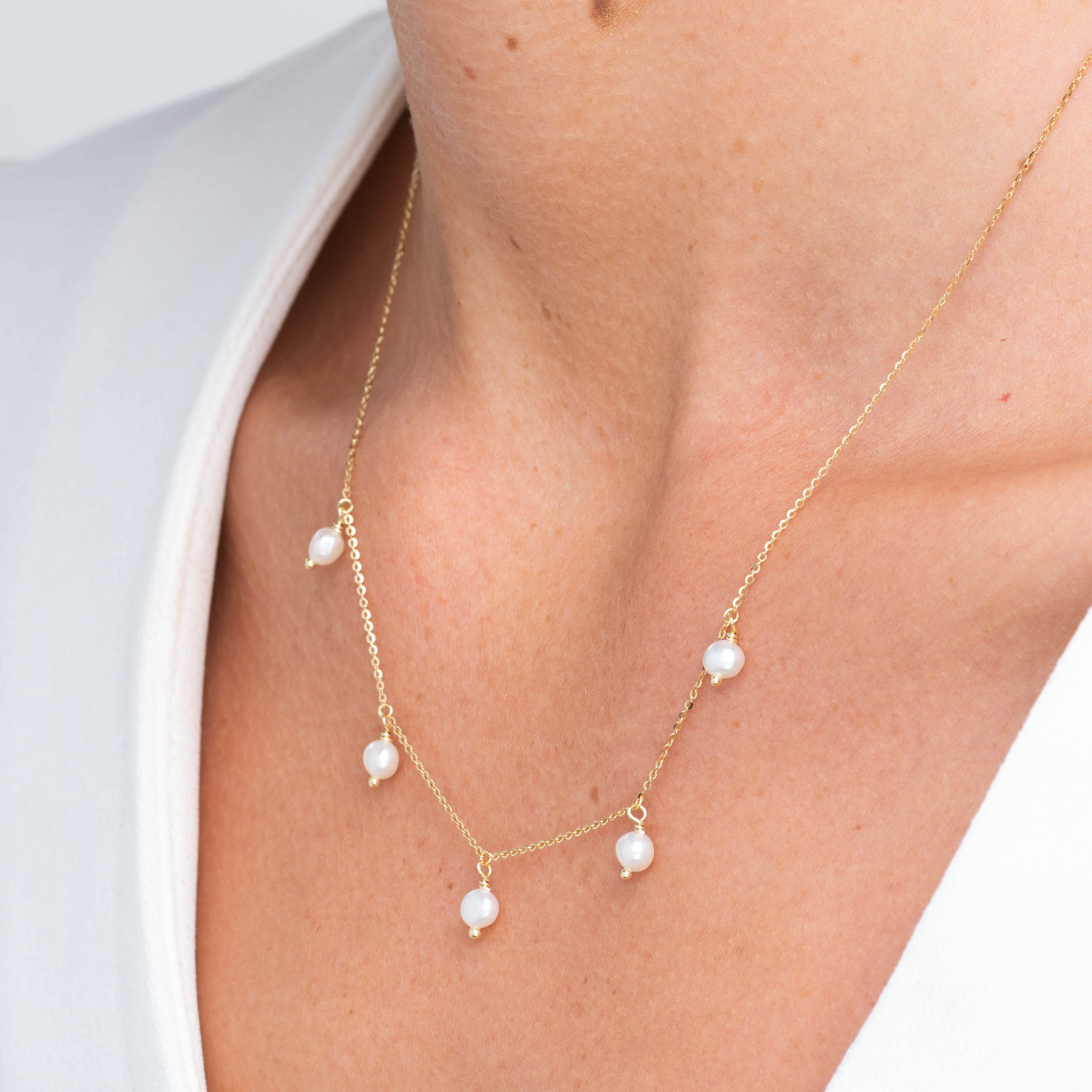 Satellite Freshwater Pearl Necklace