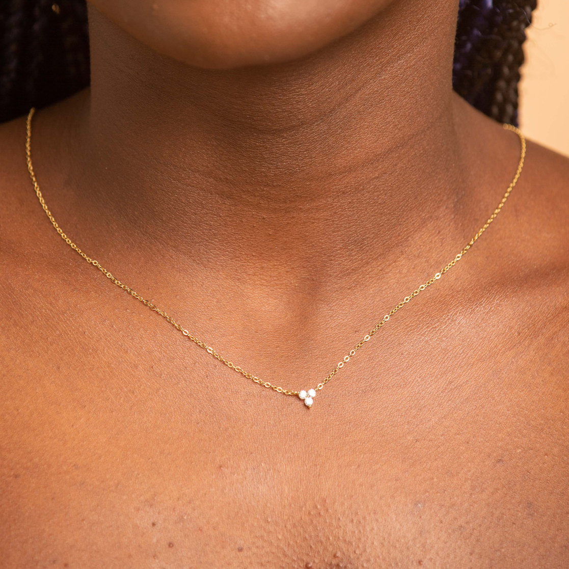 Lotus Sapphire Chain Necklace
