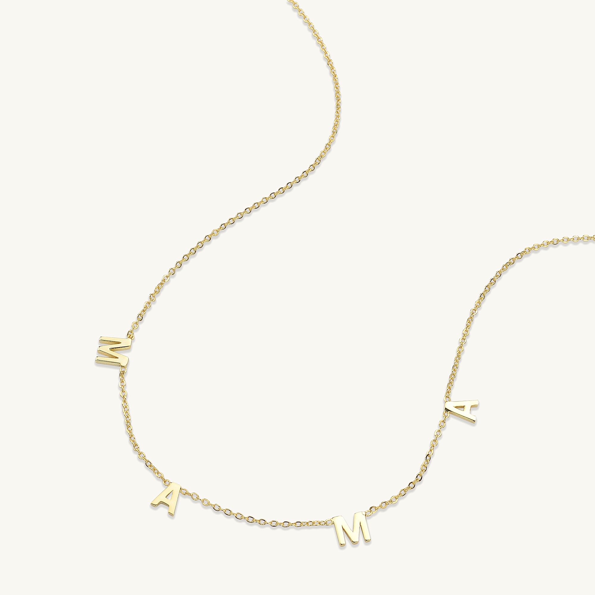 Mama Letter Chain Necklace