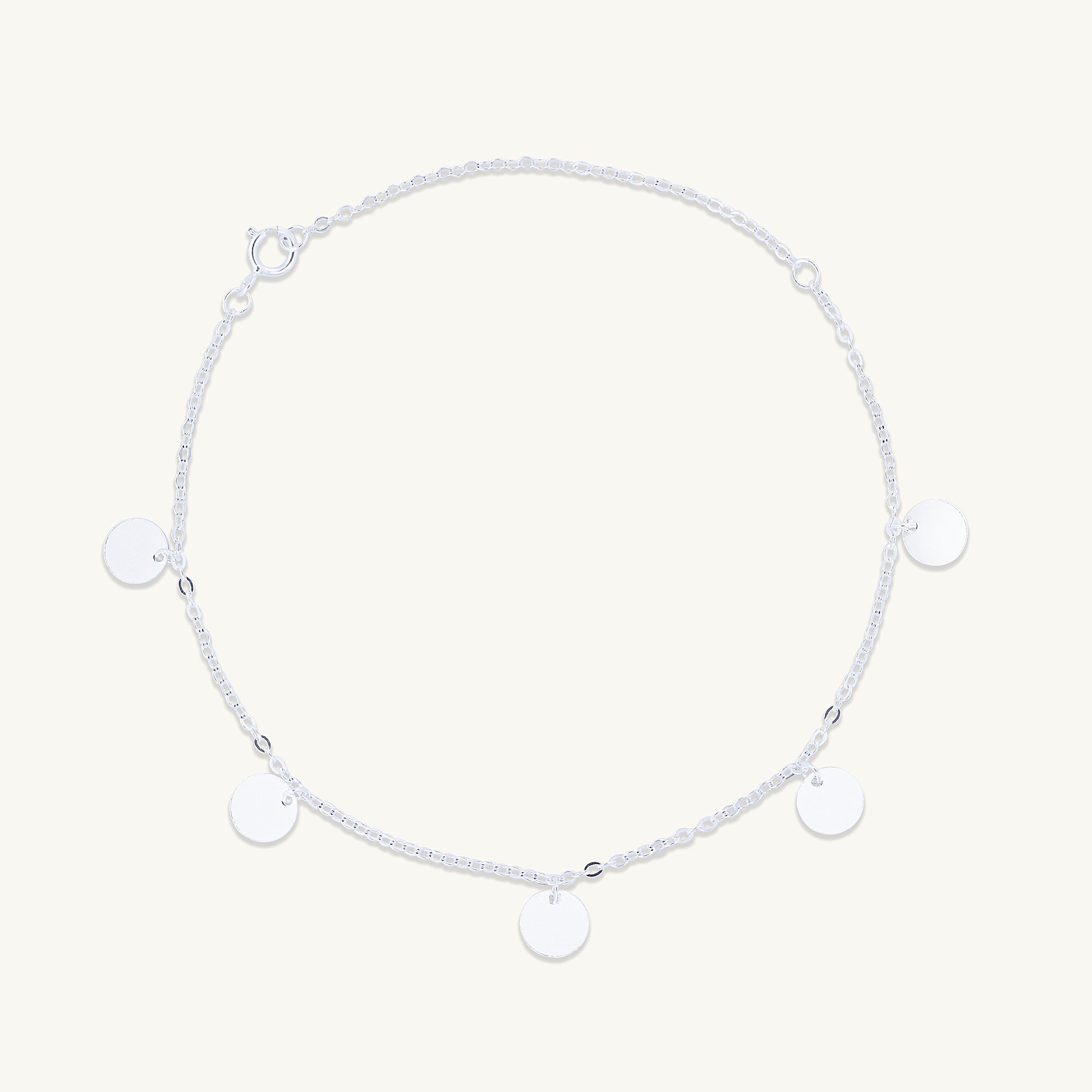 Disc Chain Stacking Bracelet