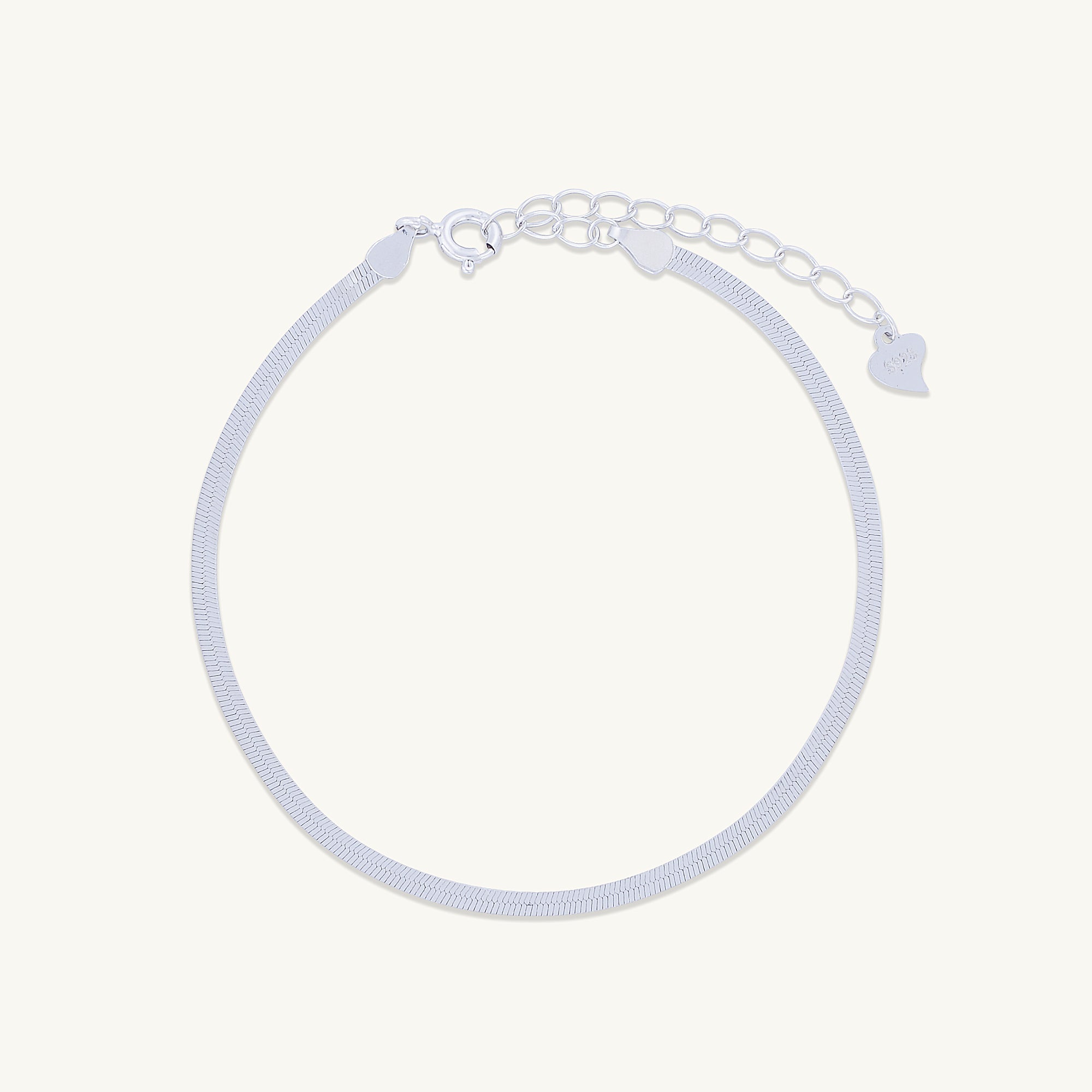 Classic Herringbone Chain Bracelet