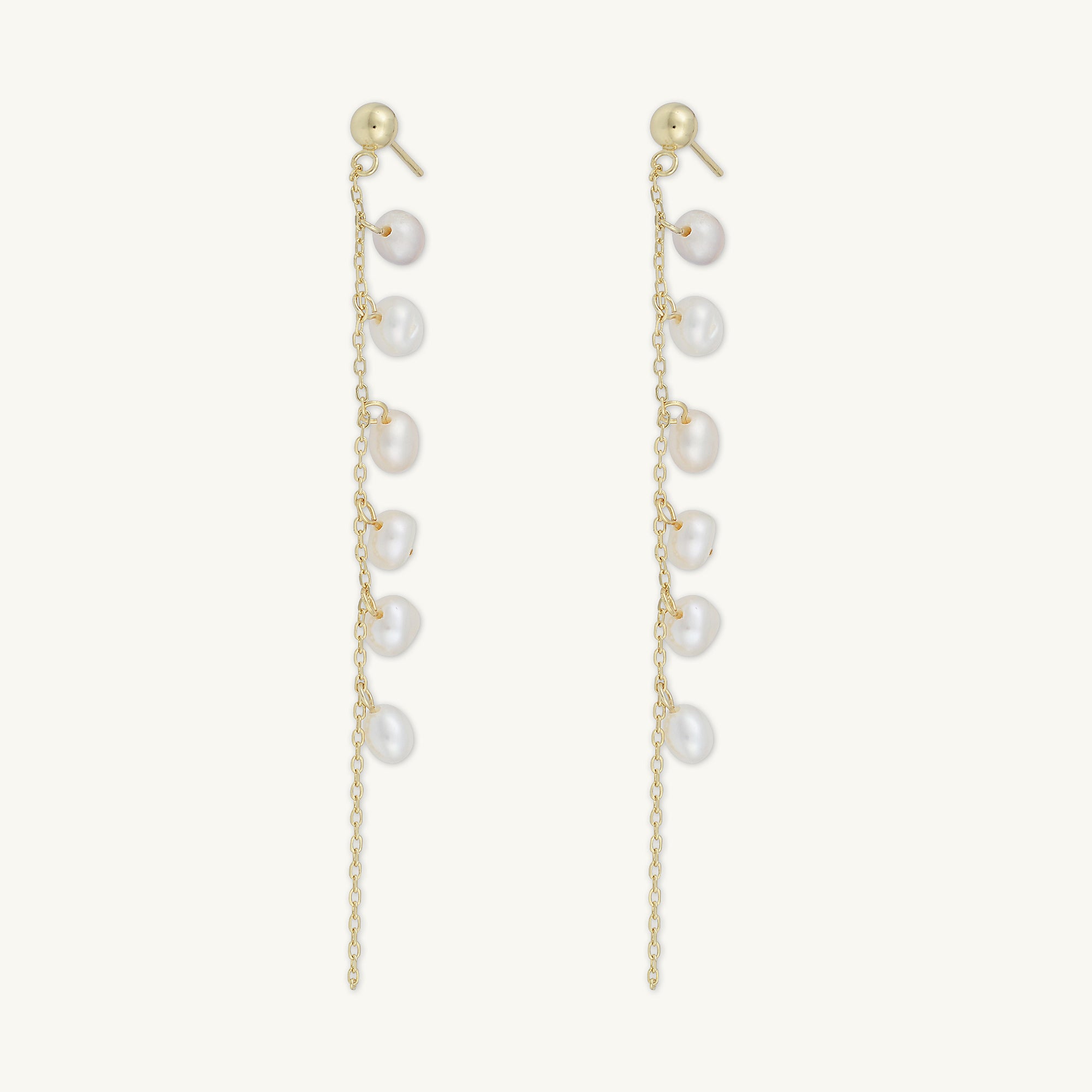 Freshwater Pearl Linear Earrings