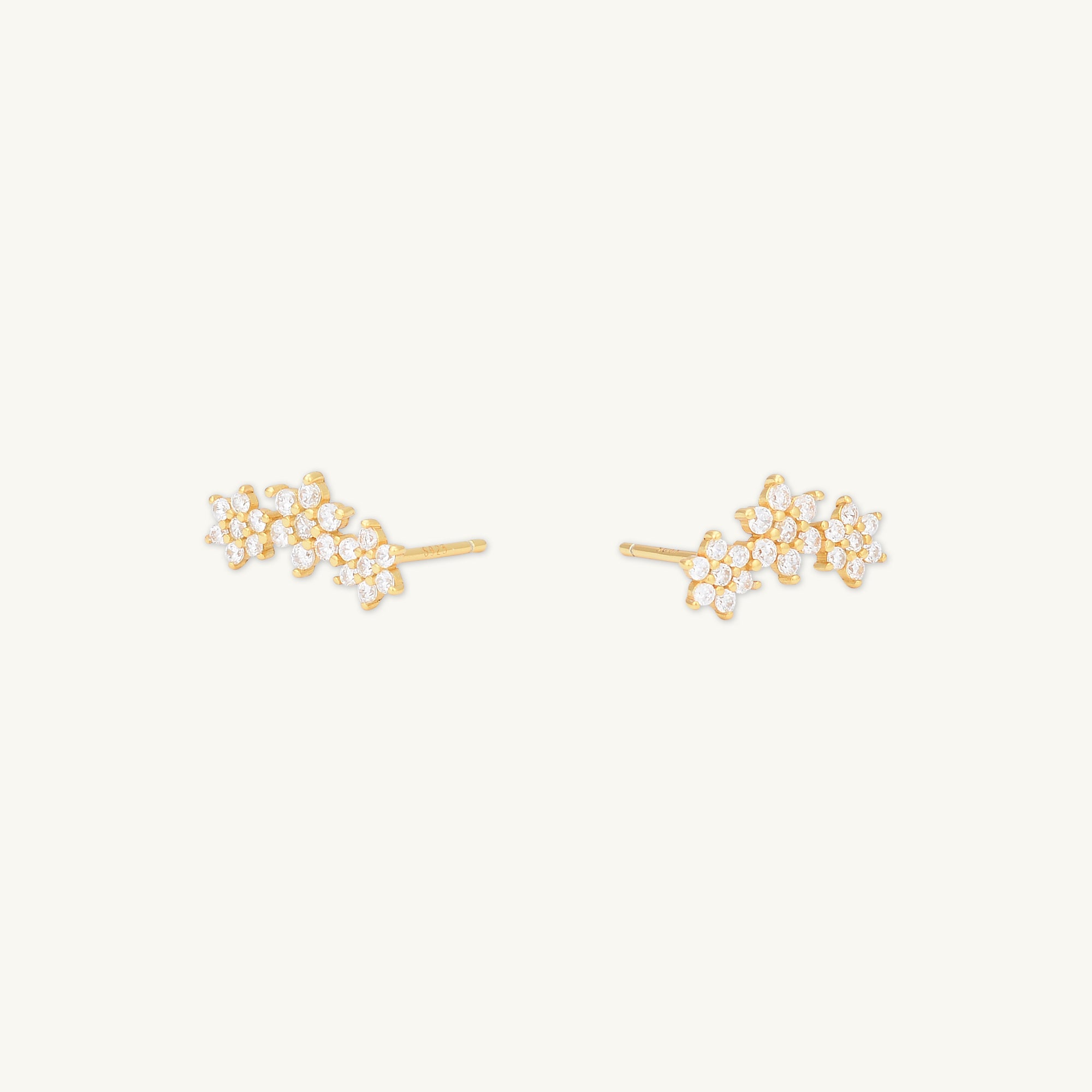 Daisy Cluster Sapphire Earrings