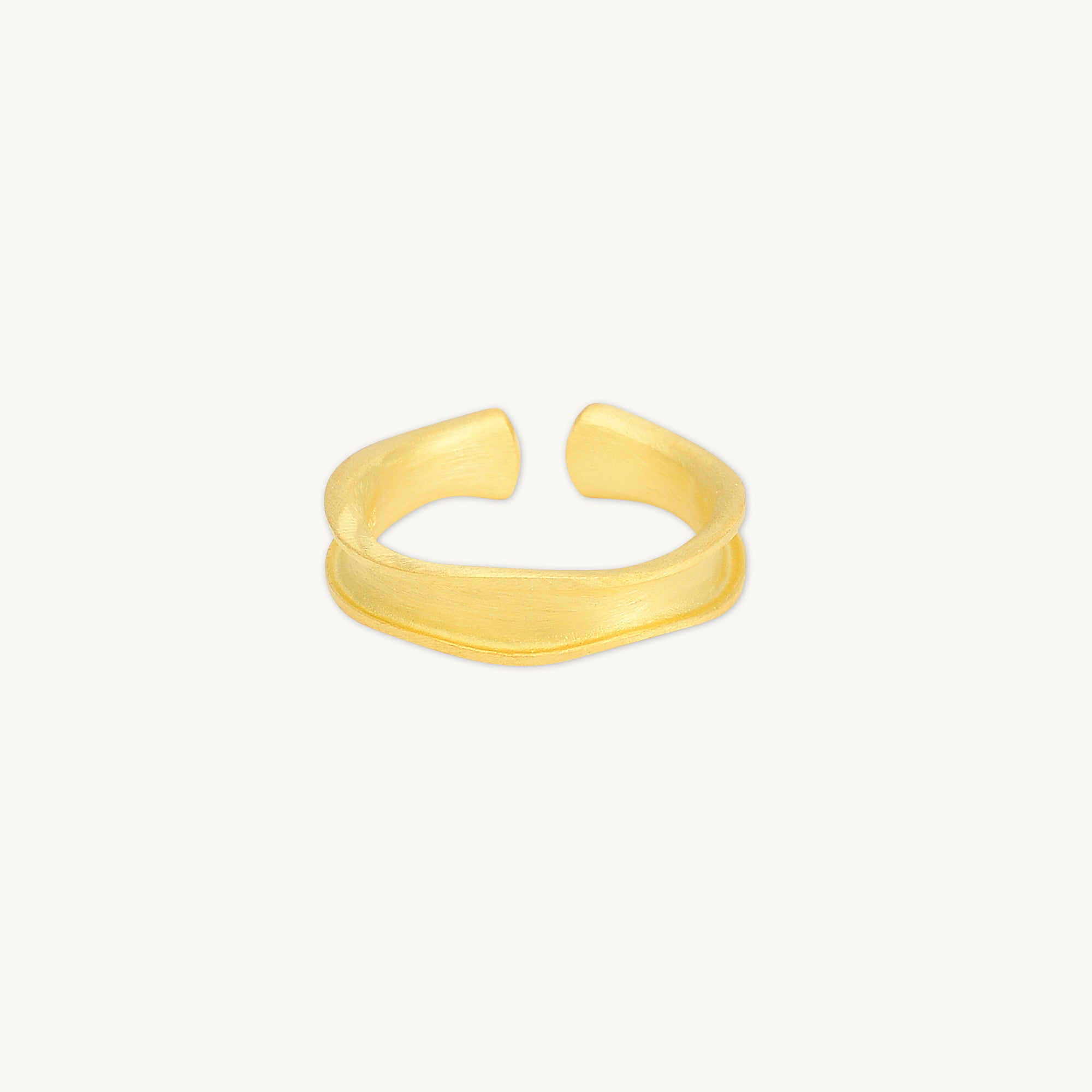 Swirl Statement Open Adjustable Ring