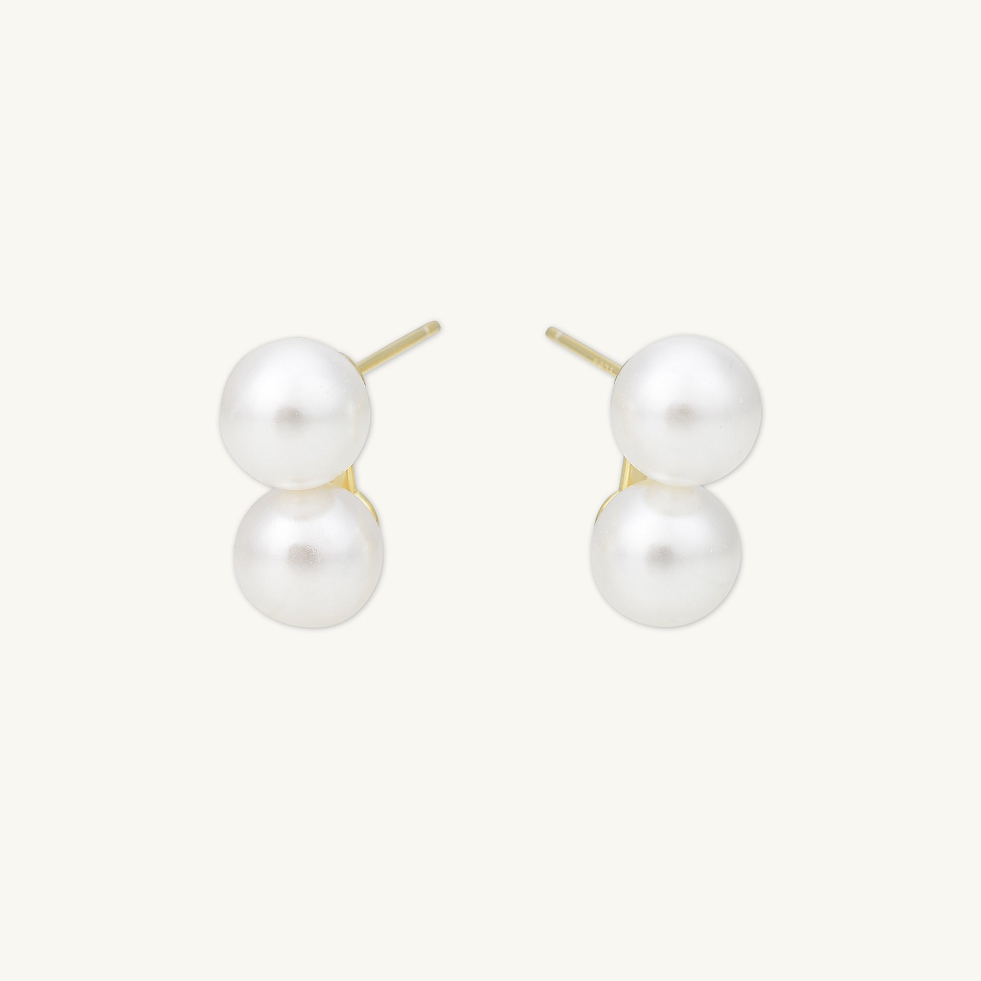 Classic Double Pearl Earrings