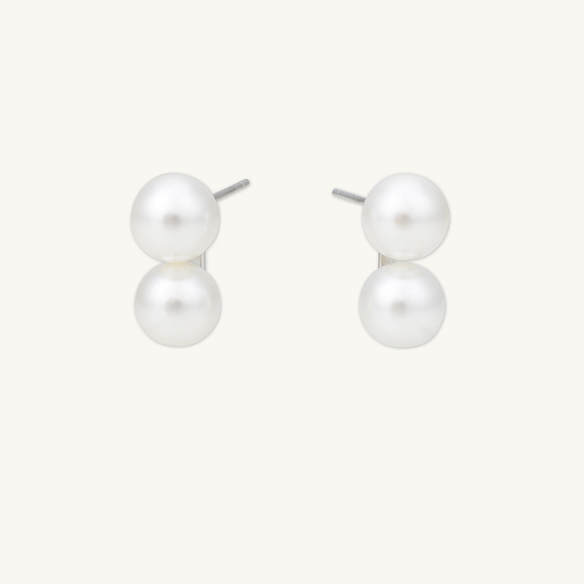 Classic Double Pearl Earrings