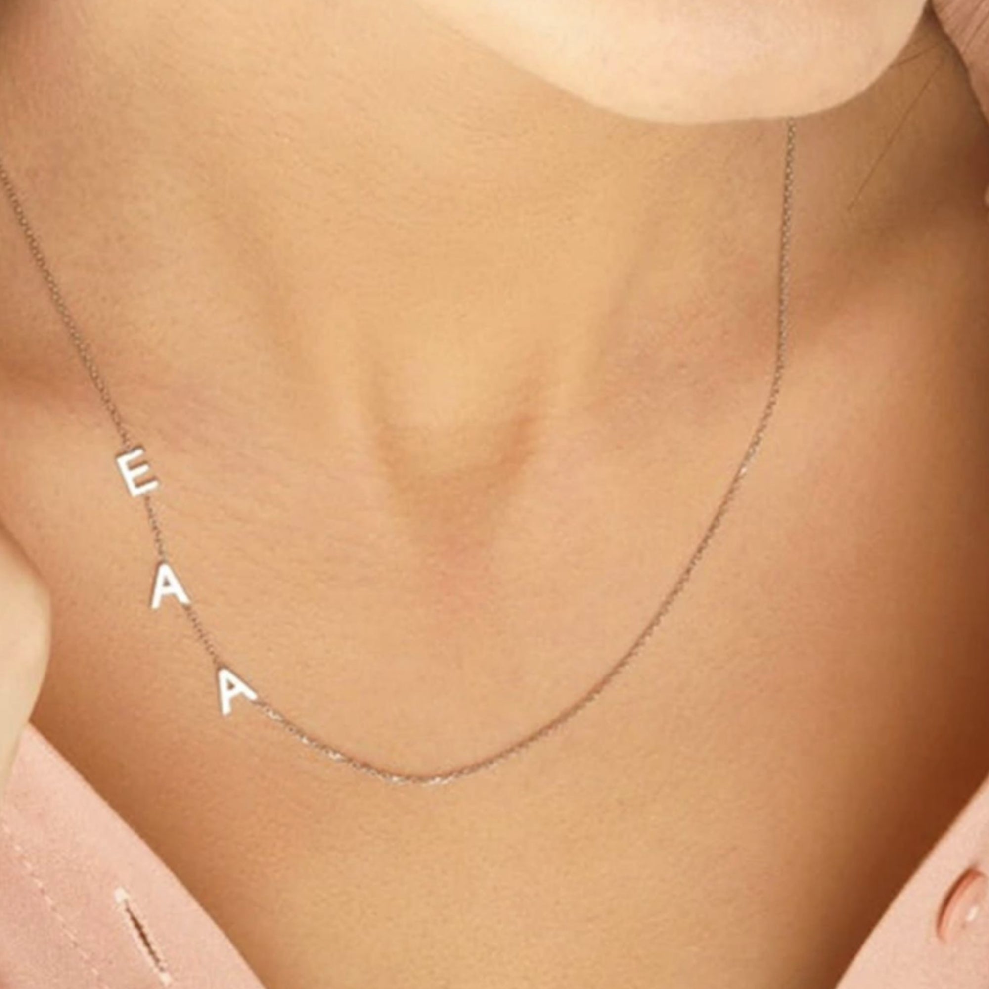 Sterling Silver Sideways Initial Necklace | Ross-Simons