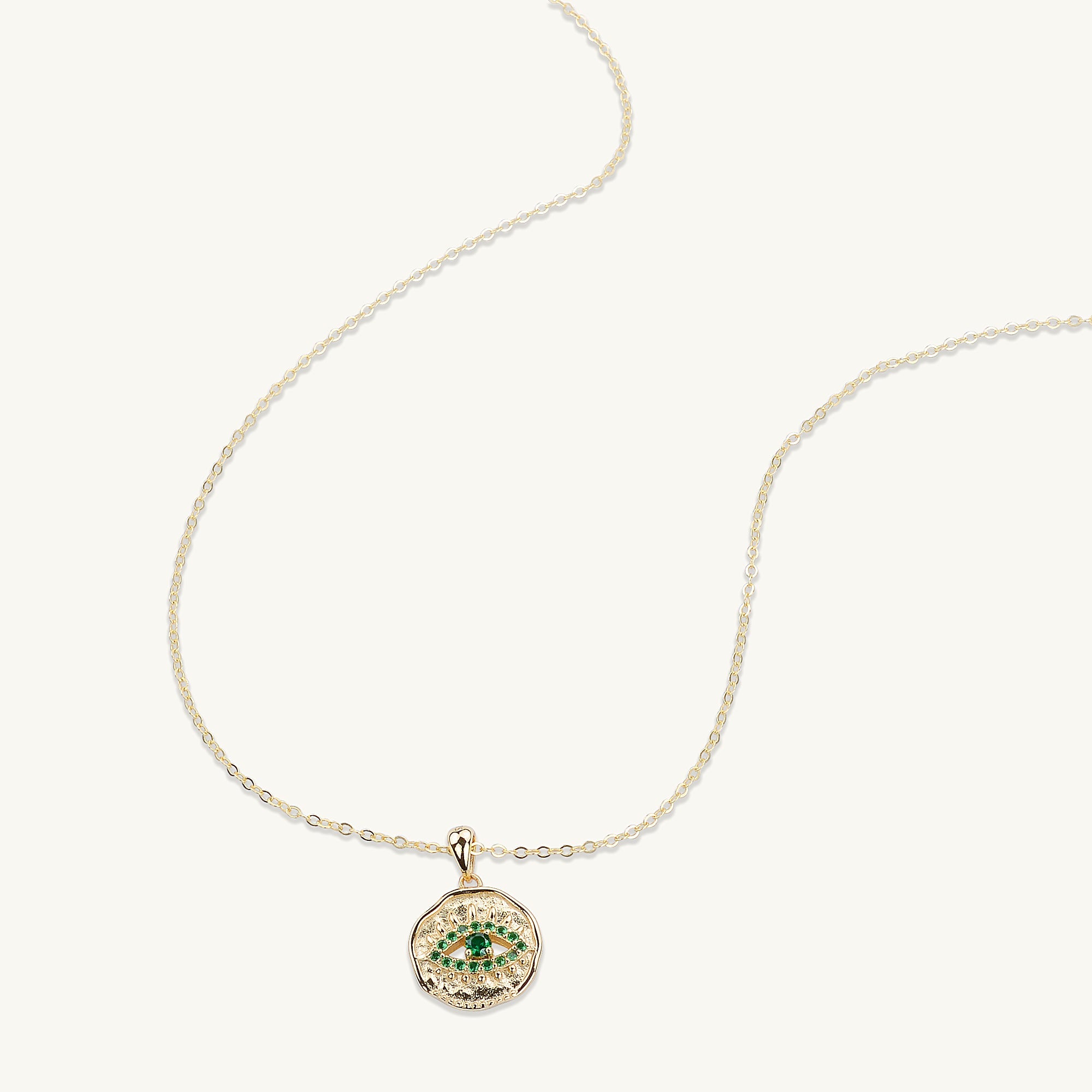 Blue Sapphire Evil Eye Pendant Necklace - Camile & Stone