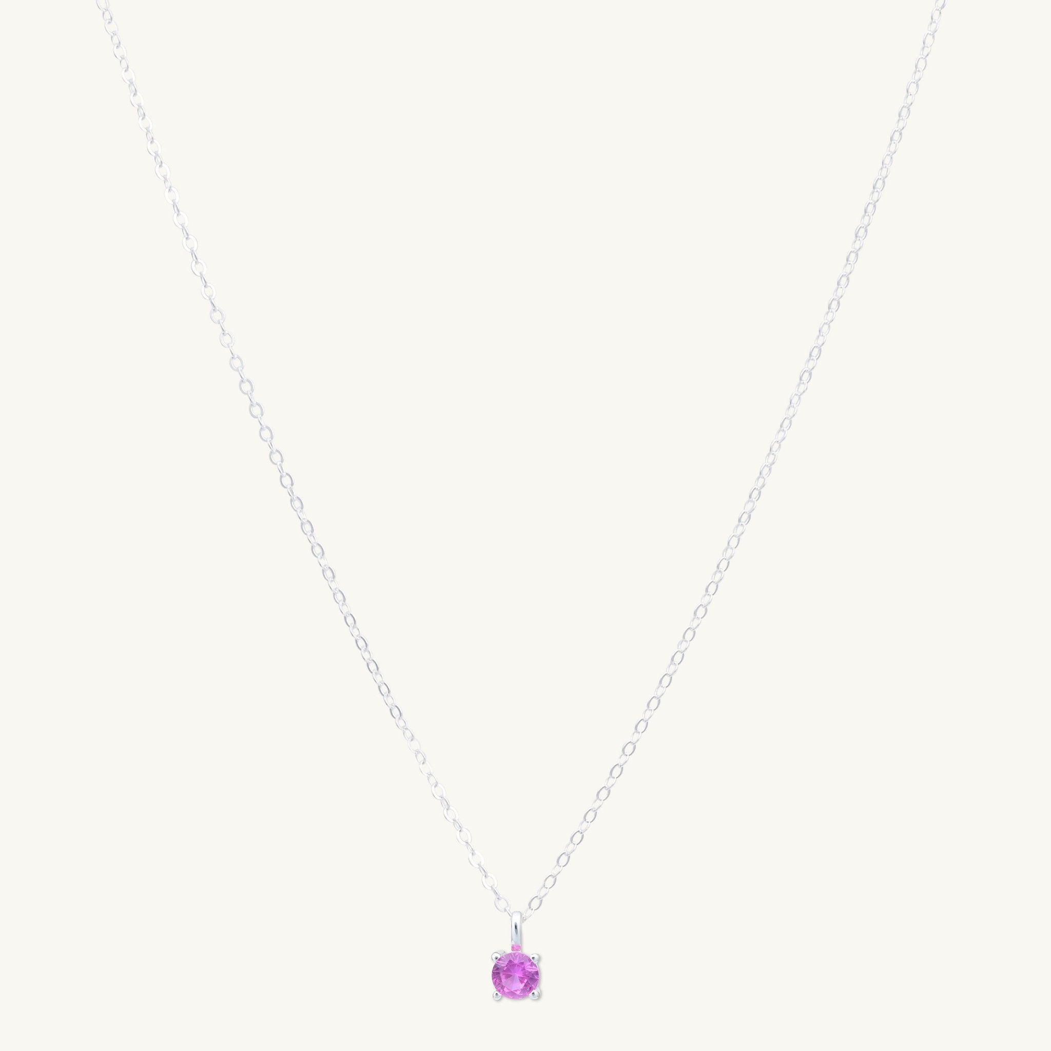 Classic Birthstone Necklace July - Camile & Stone