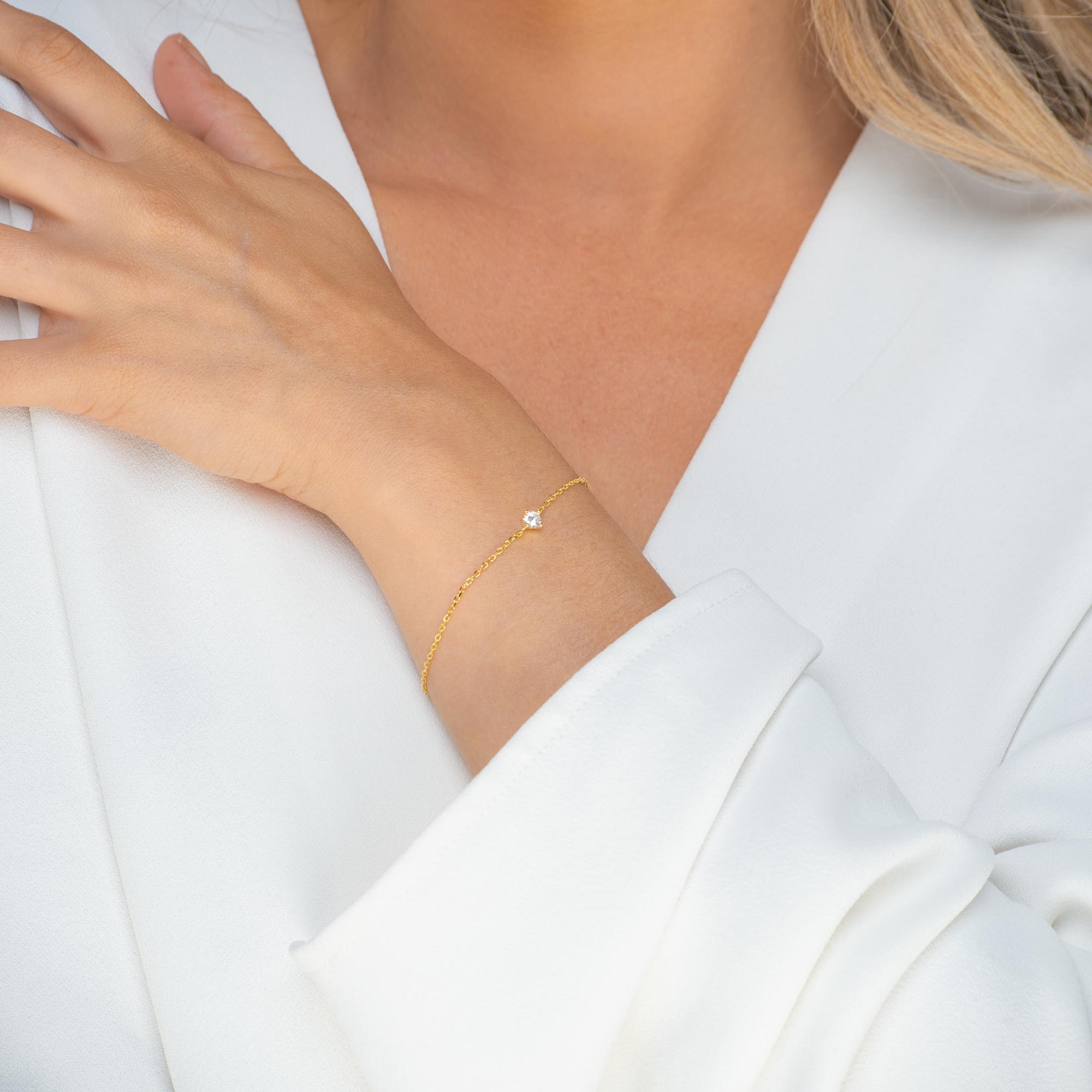Classic Sapphire Chain Bracelet - Camile & Stone