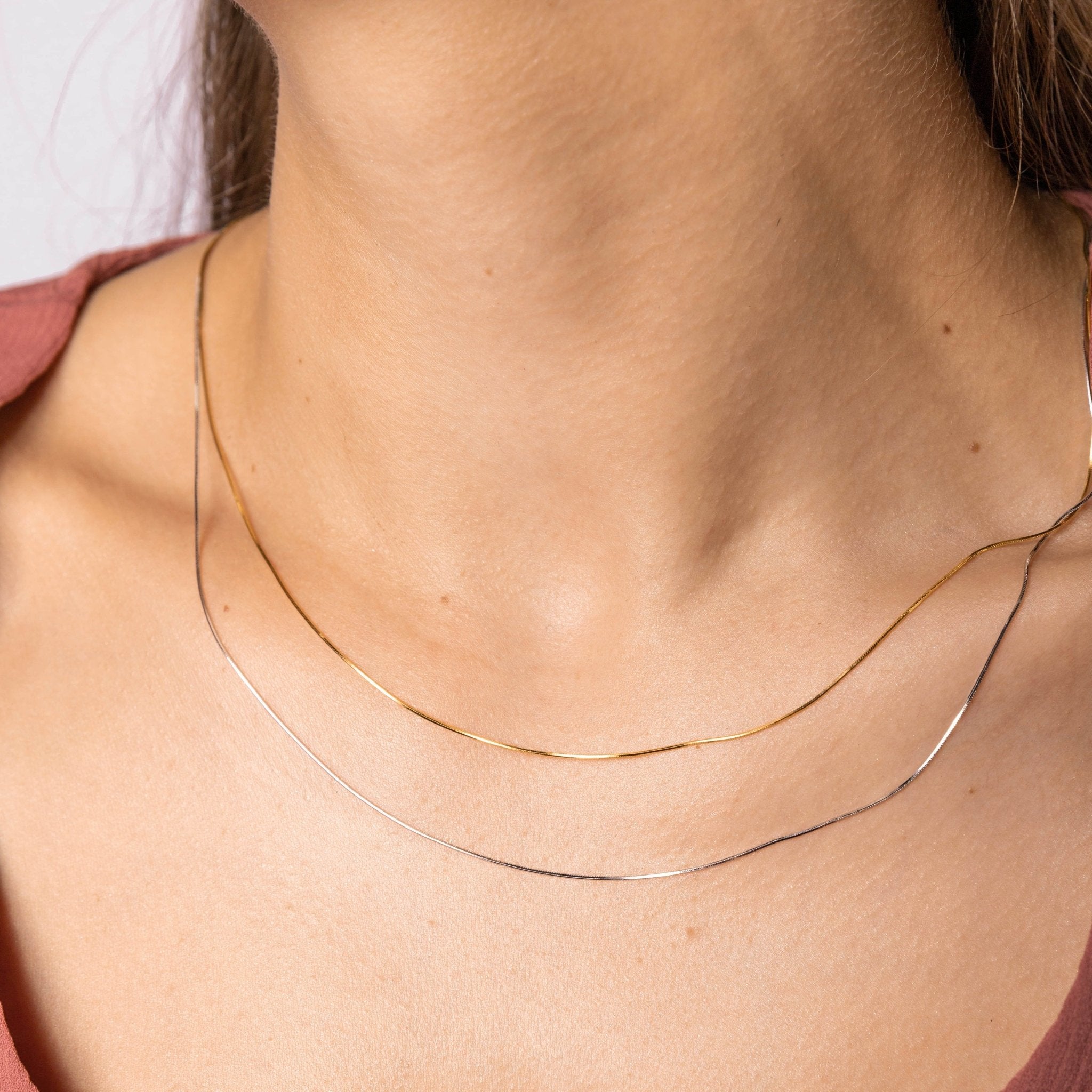 Classic Snake Chain Necklace - Camile & Stone