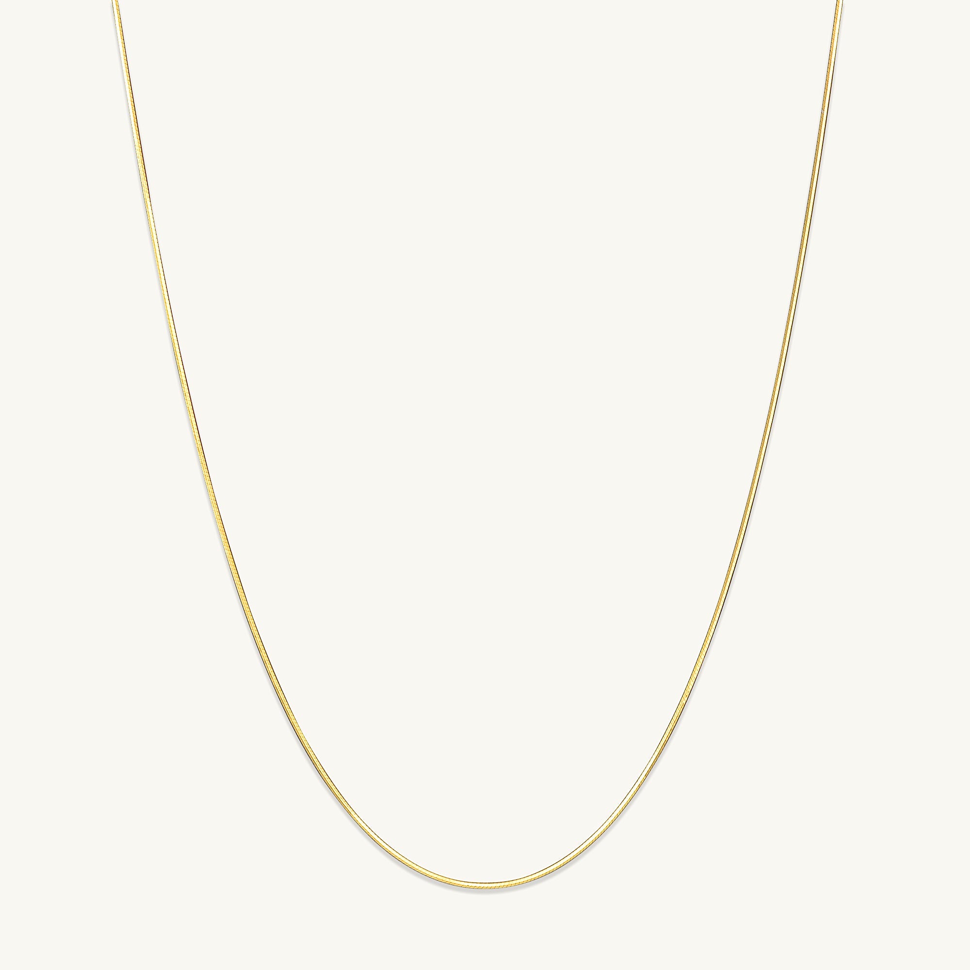 Unisex Small Dog Tag Snake Chain Necklace - Camile & Stone